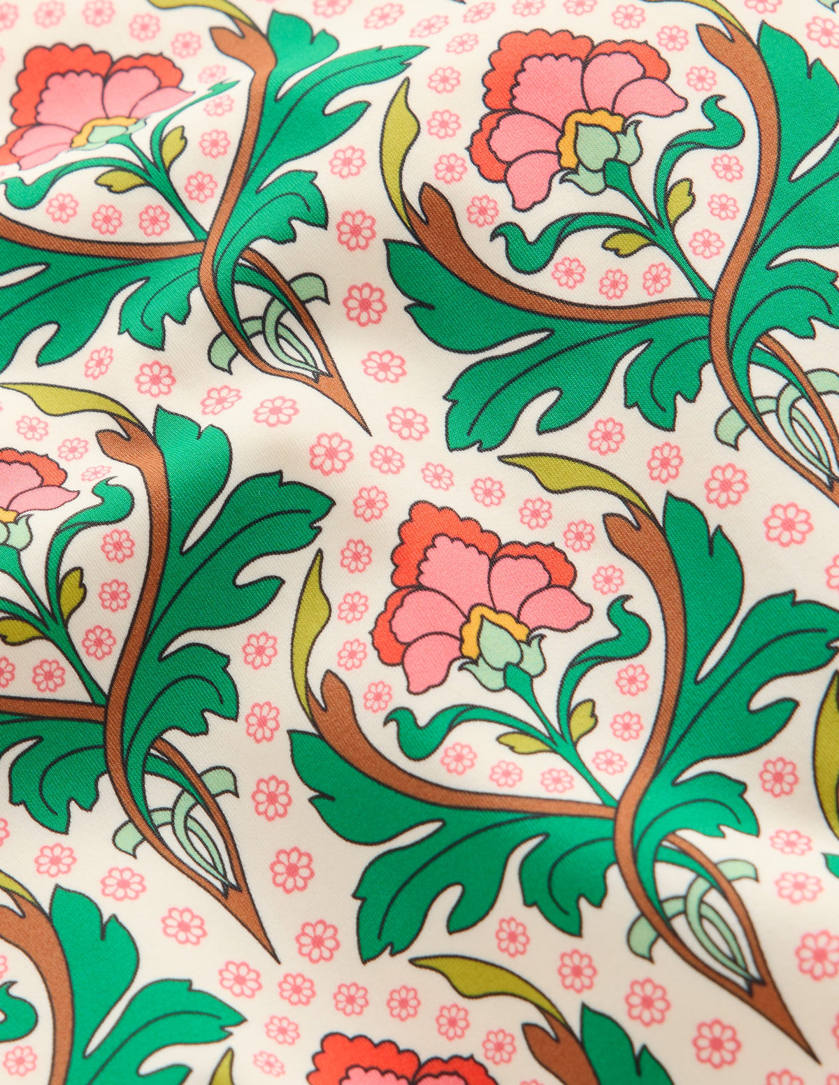 Hallie Frill Strap Swimsuit-Multi Woodblock Floral - Image 3