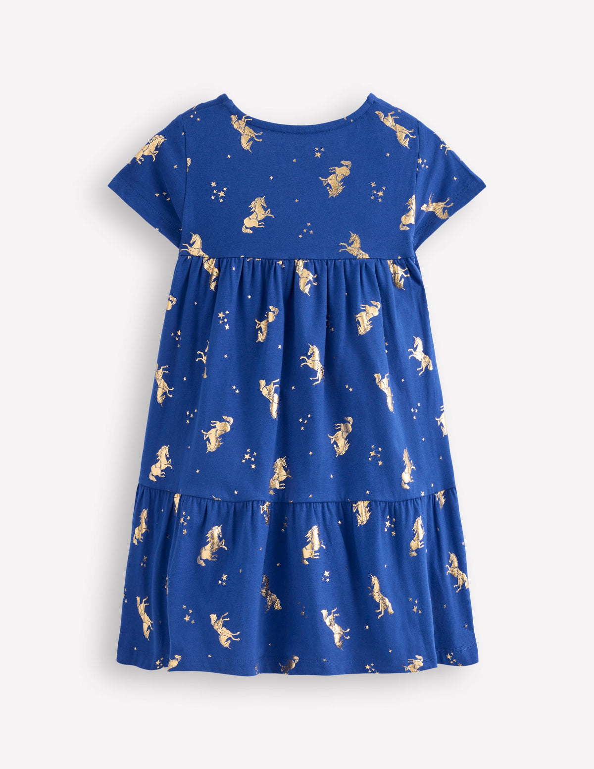 Ariel Jerseykleid zum Herumwirbeln-Saphirblau Einhörner-2