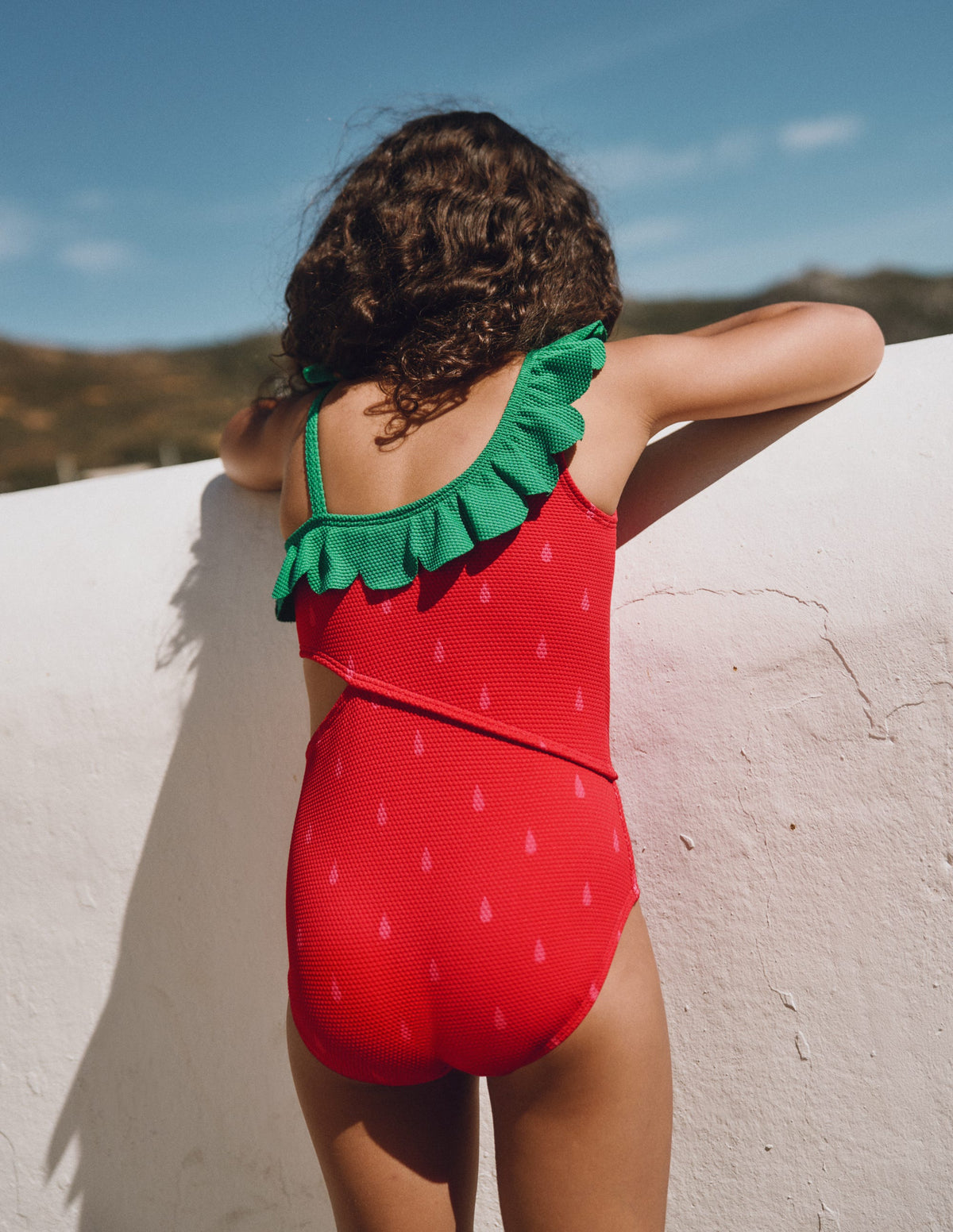 Lettice Cut Out Swimsuit-Strawberry - Image 5