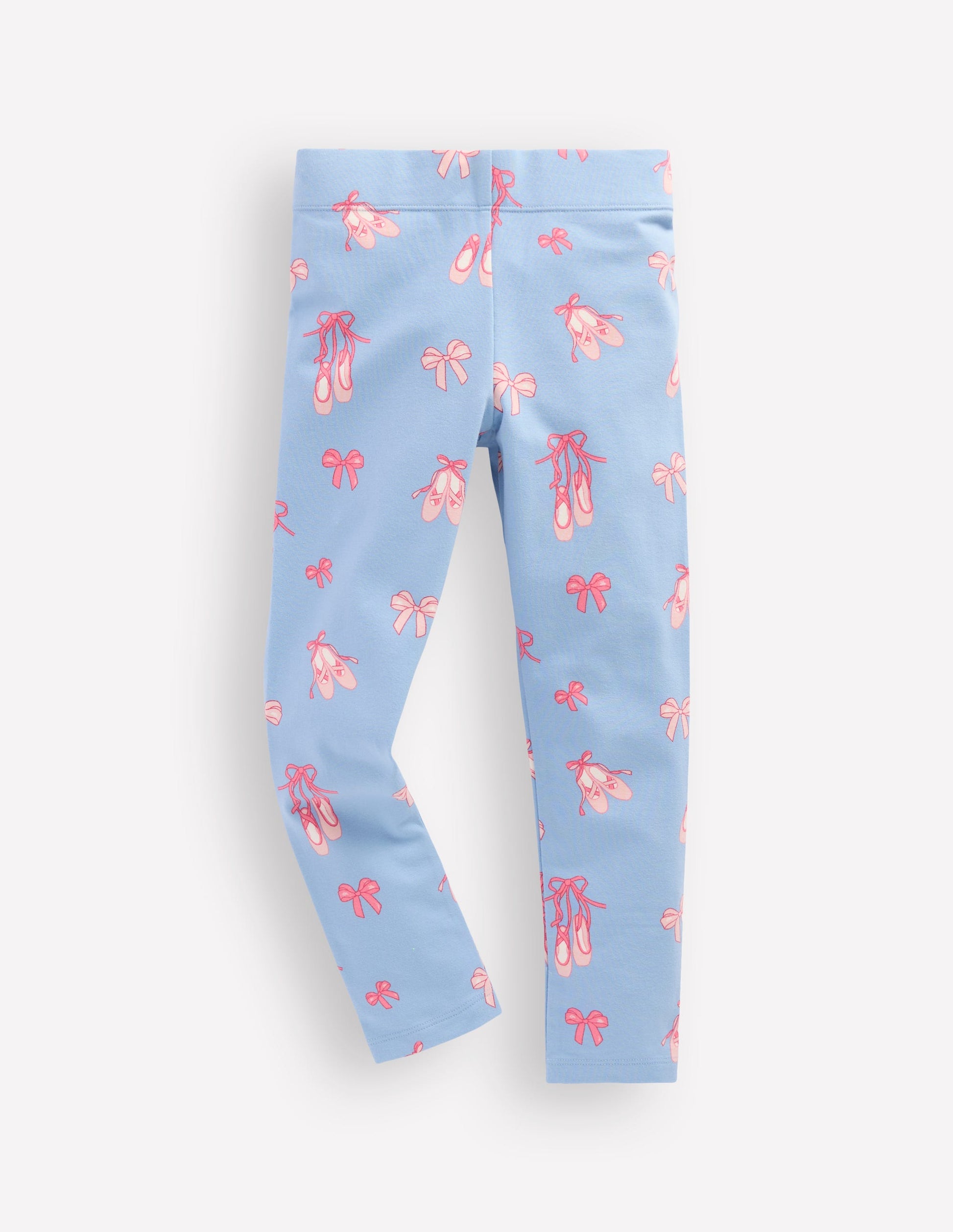 Lustige Leggings-Hellblau Ballettschuhe-1