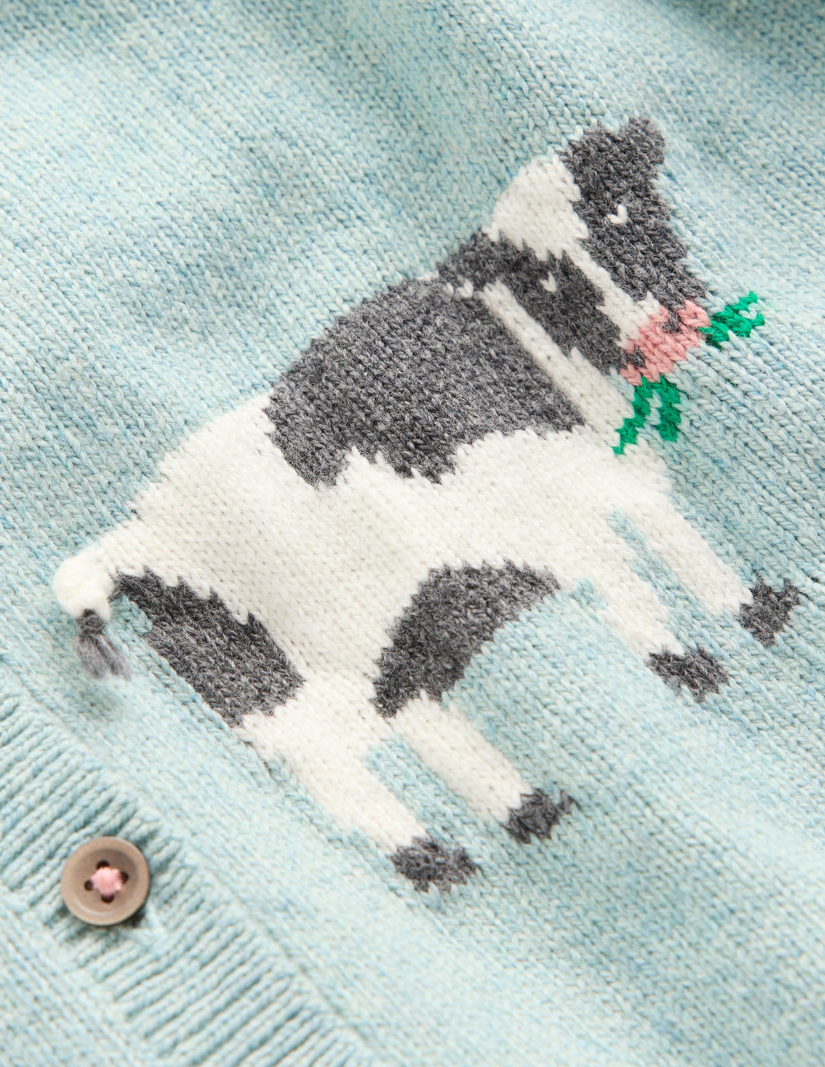 Strickjacke mit lustigem Motiv-Georgisches Blau Ostermotive-3
