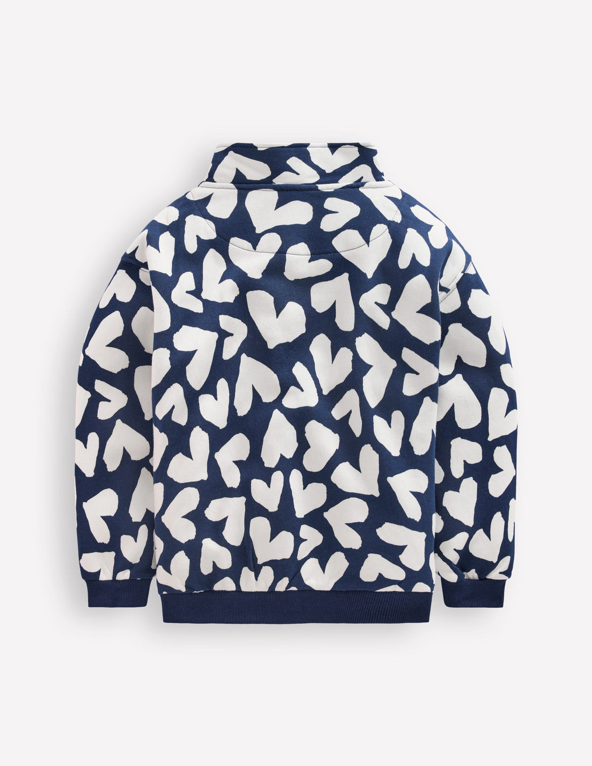 Sweat partiellement zippé-Cœurs Bleu Marine - Image 2