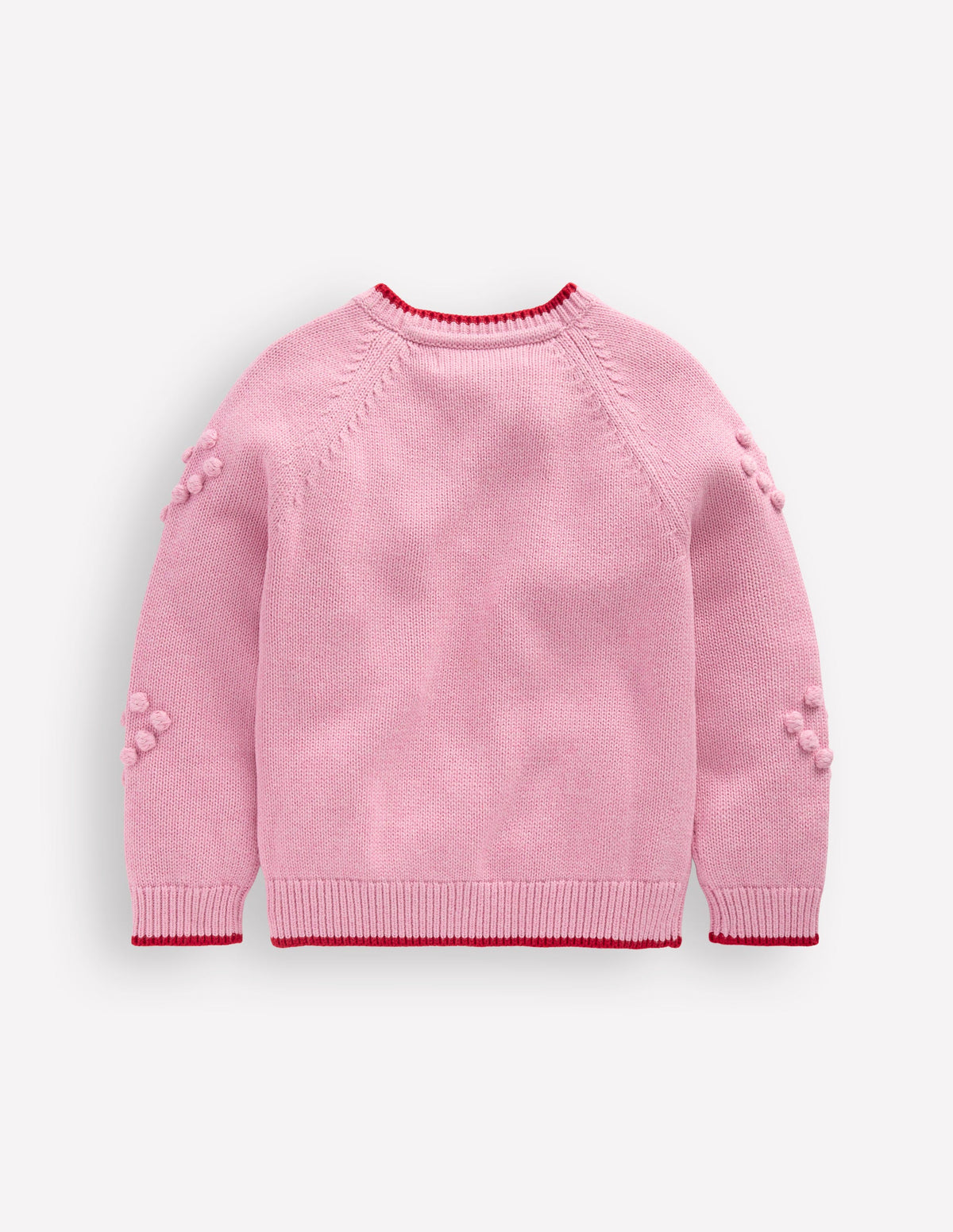 Hübsche Strickjacke mit Bommeln-Kirschblütenrosa - Image 2