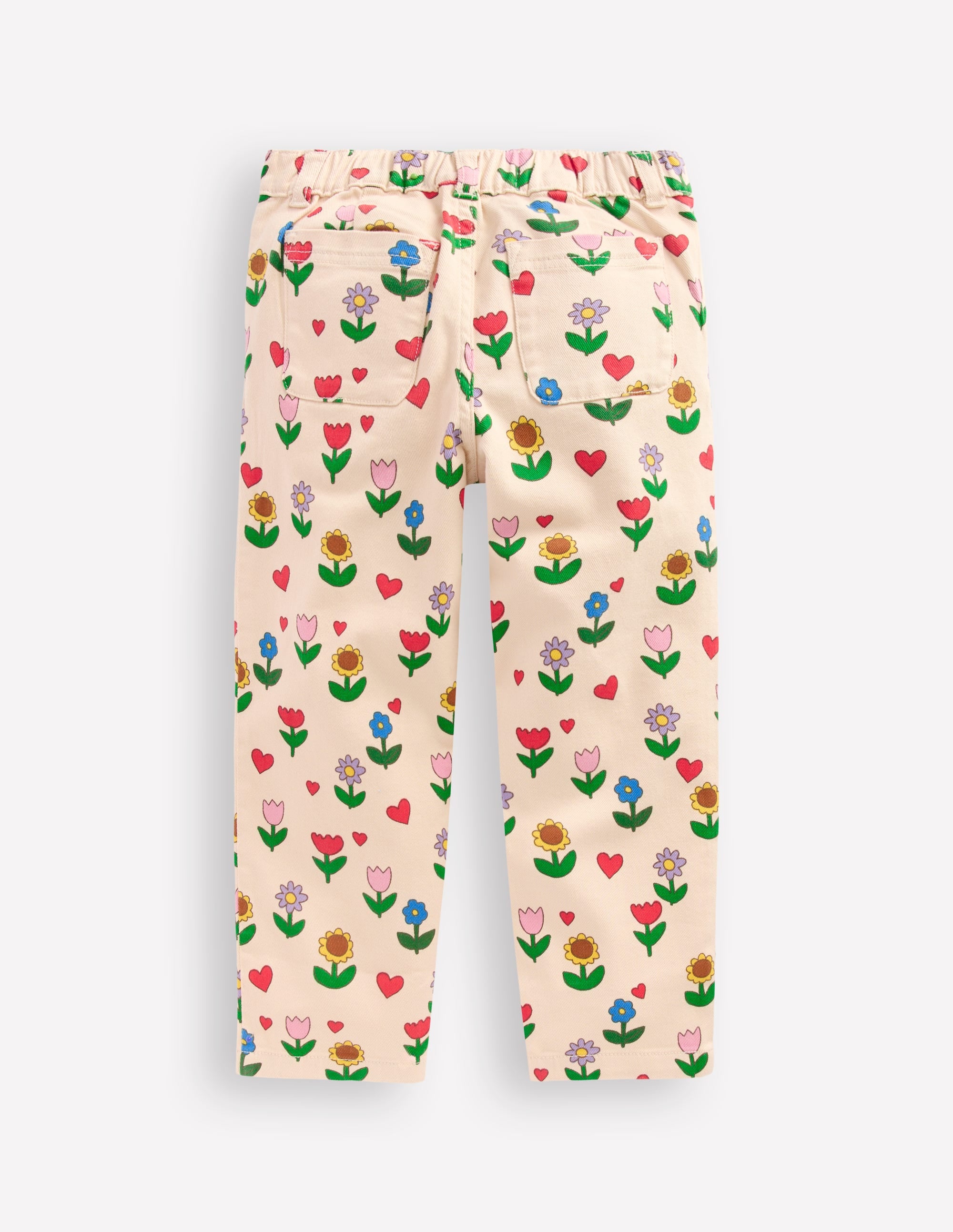 Pleat Jeans-Ivory Sunflower Garden - Image 5