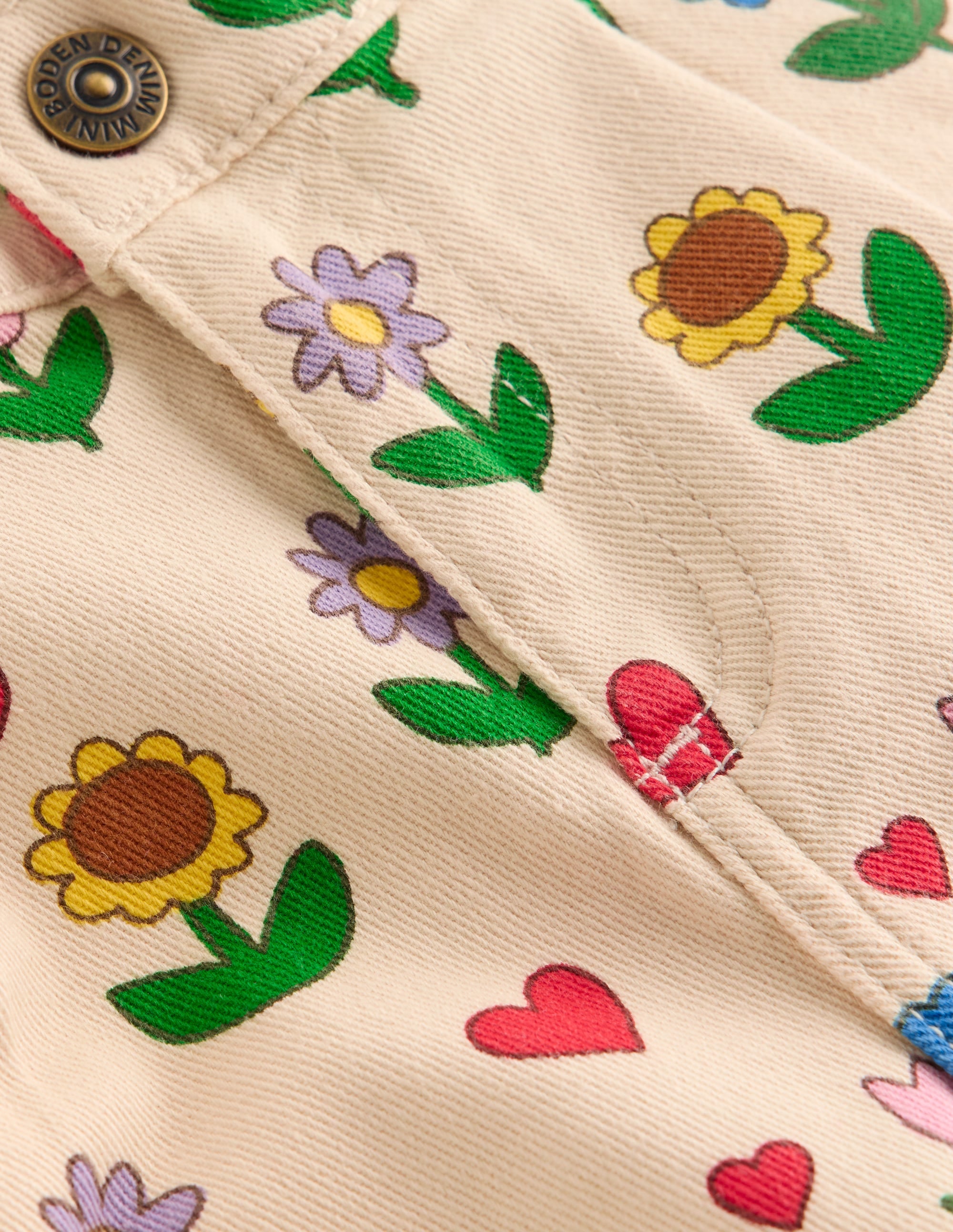 Pleat Jeans-Ivory Sunflower Garden - Image 6