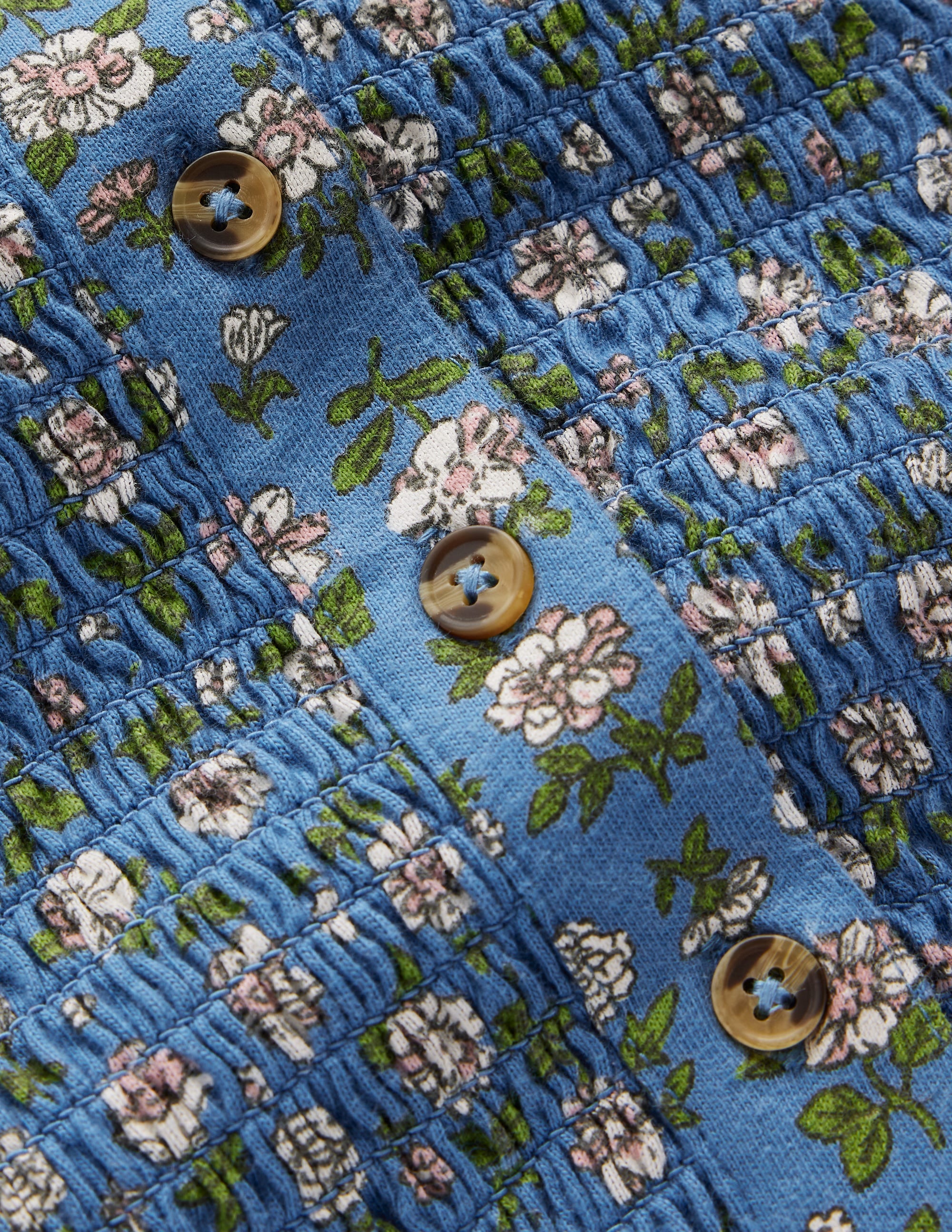 Jerseykleid mit gerafftem Oberteil-Blauhäher Gartenblume - Image 3