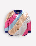 Lustige Bomberjacke-Metallic-Wellen
