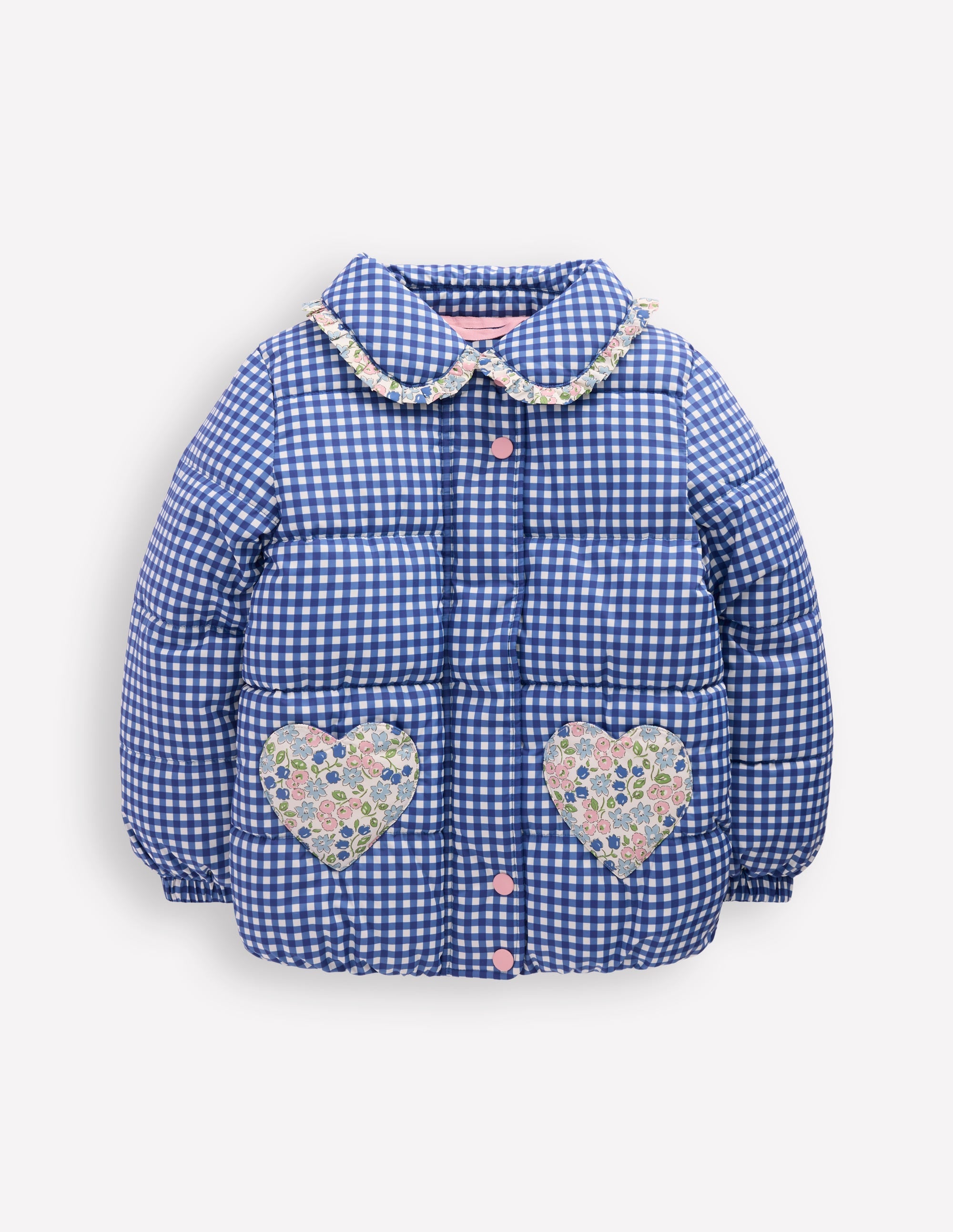 Padded Gingham Jacket-Gingham Floral Mix - Image 5