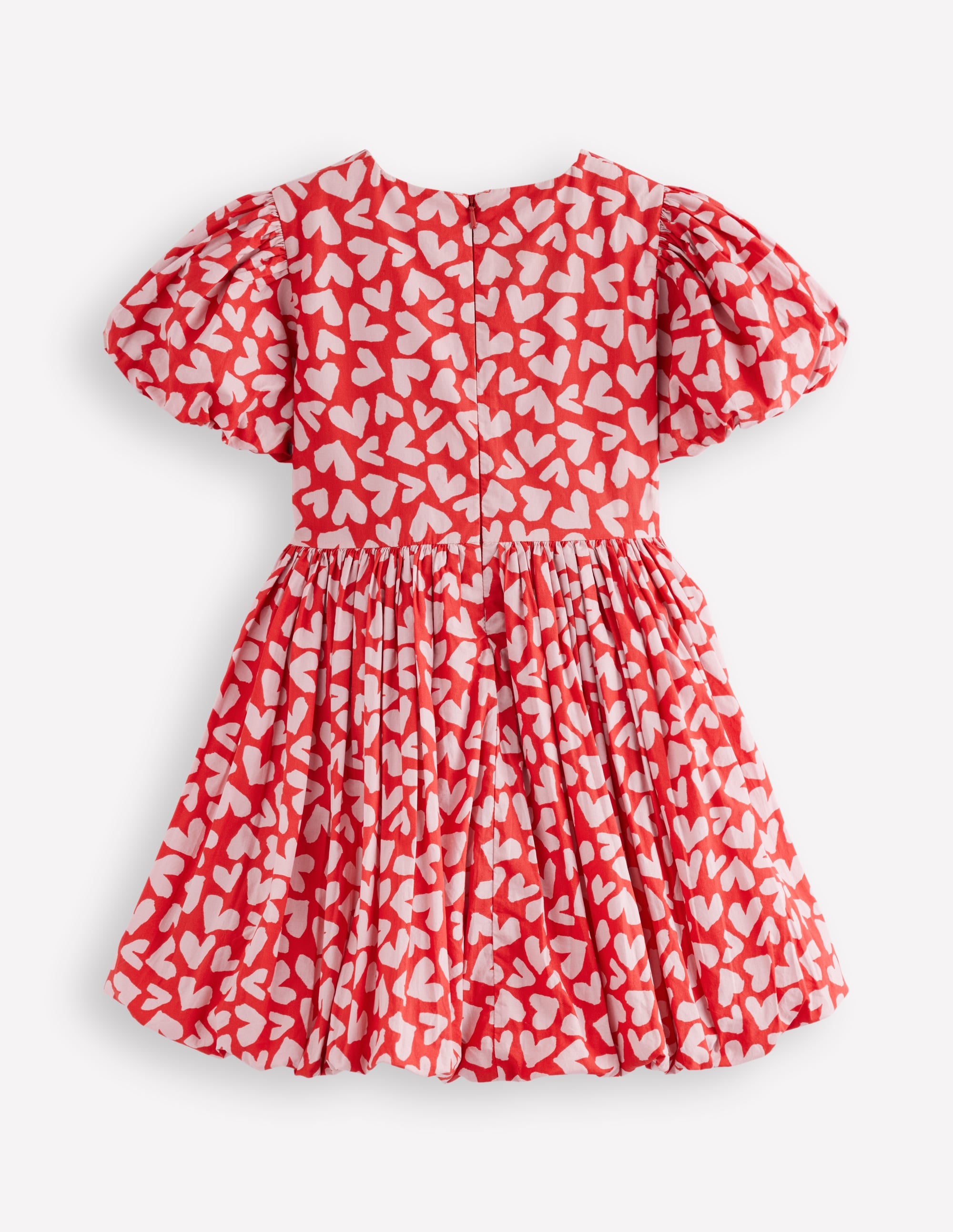 Kleid mit Ballonsaum-Rot Herzen - Image 2