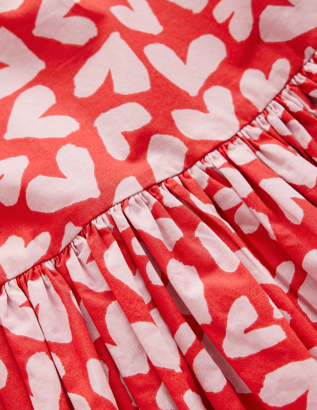 Kleid mit Ballonsaum-Rot Herzen - Image 3