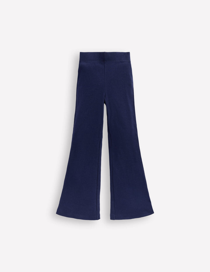 Gerippte, ausgestellte Leggings-Schuluniform-Marineblau
