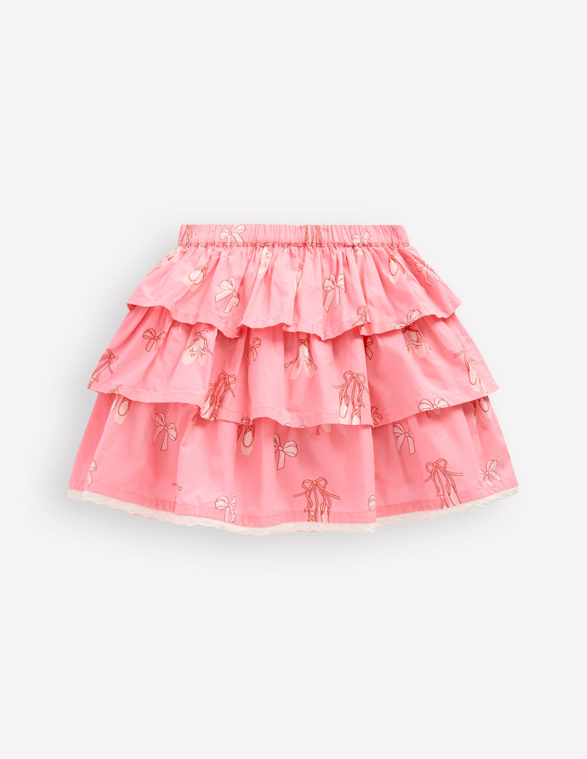 Gerüschter Stufenrock-Pastellrosa Ballettschuhe - Image 2