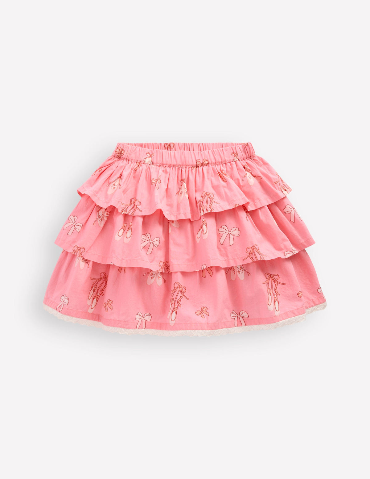 Gerüschter Stufenrock-Pastellrosa Ballettschuhe - Image 1