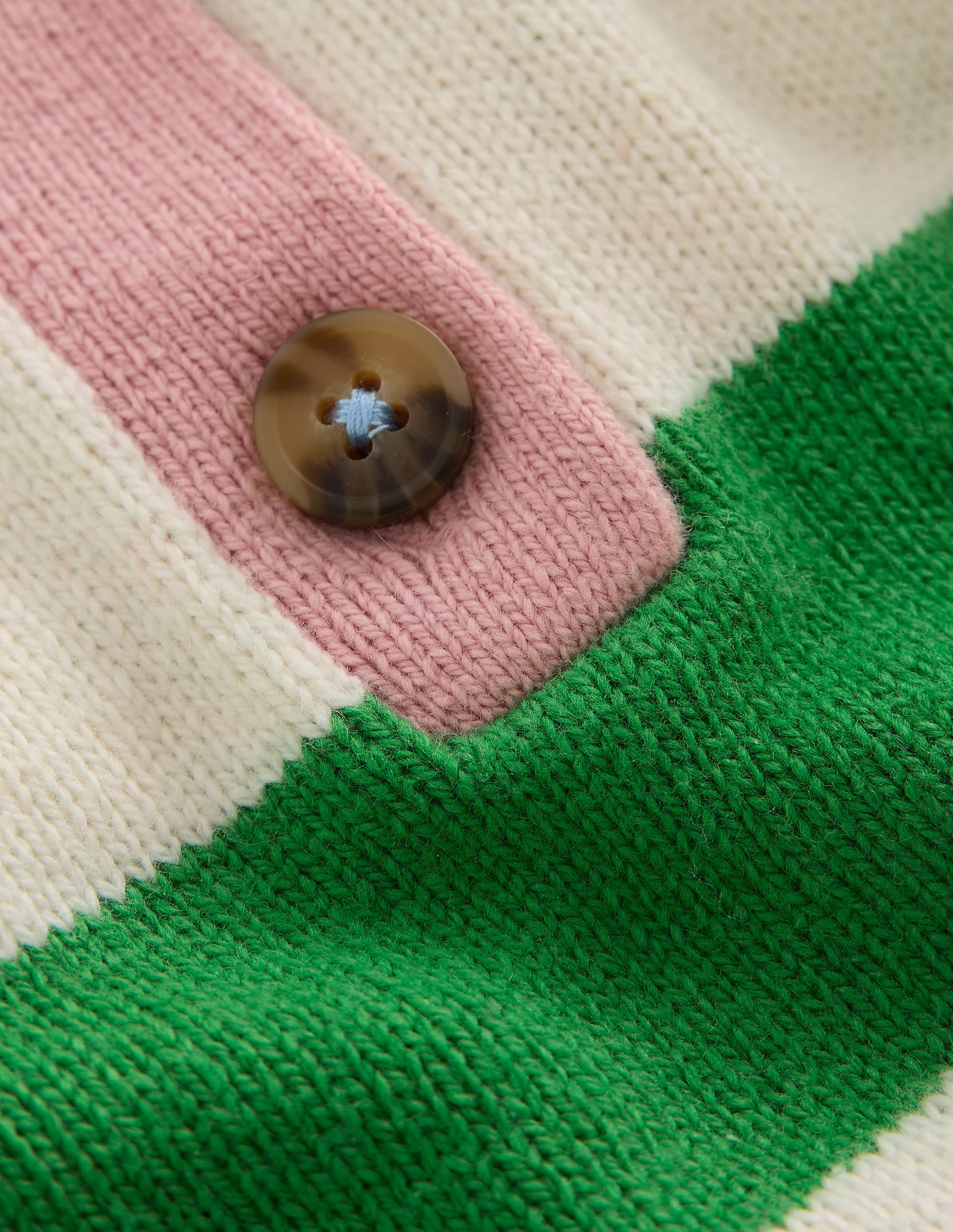 Rugby-Strickpullover-Erbsengrün/Beige Meliert - Image 6