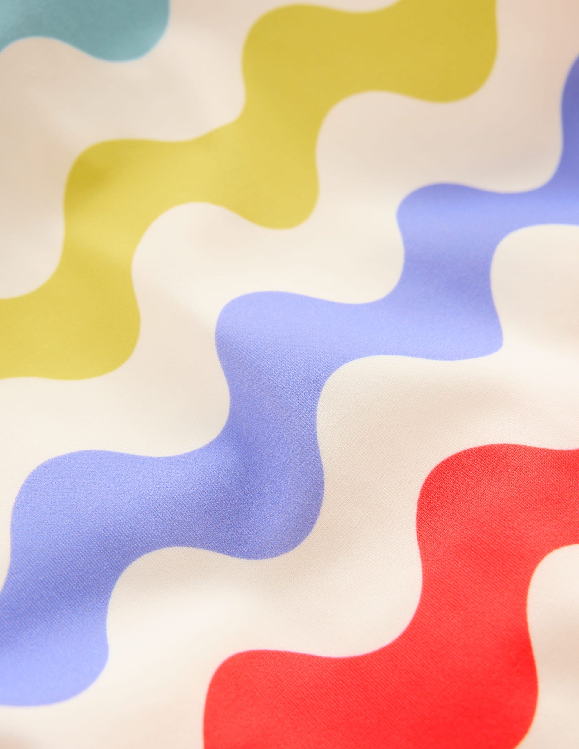 Gemustertes Badeshirt mit Sonnenschutz-Bunt Welle-3