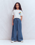 Jupe-culotte plissée-Vintage moyen