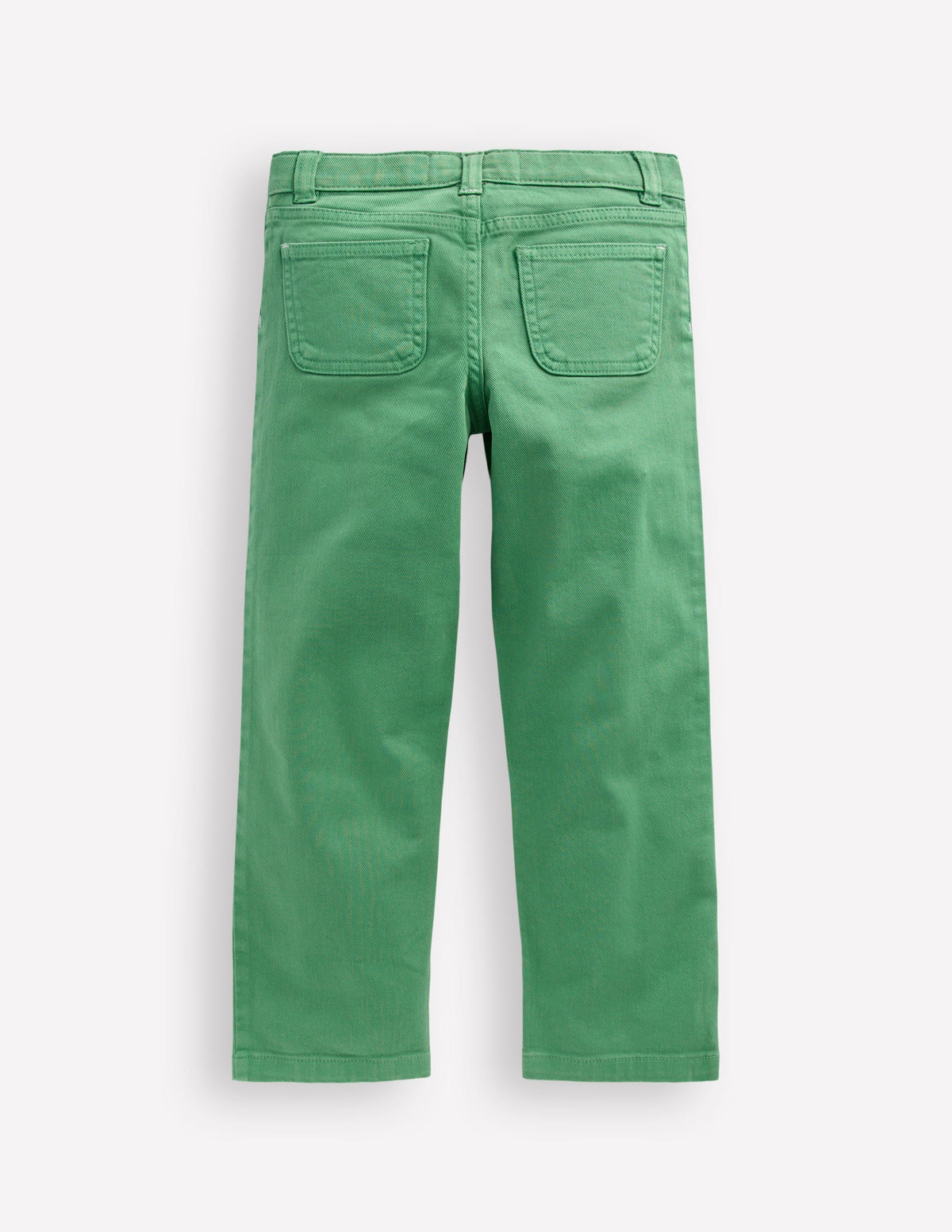 Patch Pocket Straight Jeans-Green - Image 2