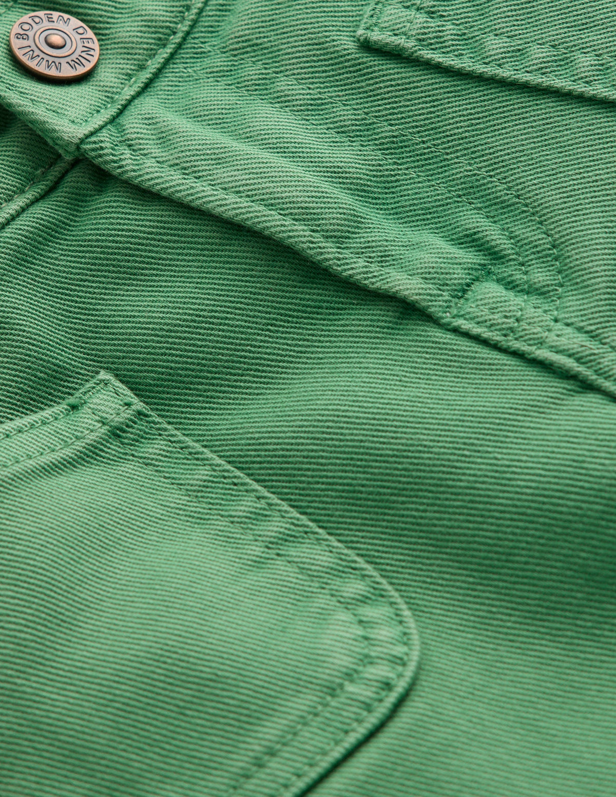 Patch Pocket Straight Jeans-Green - Image 3