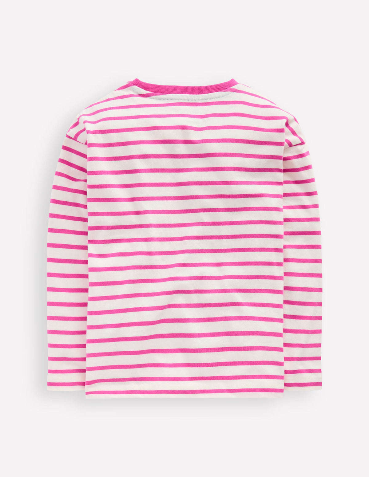 Bretonshirt mit Streifen-Rosarot/Naturweiß - Image 2