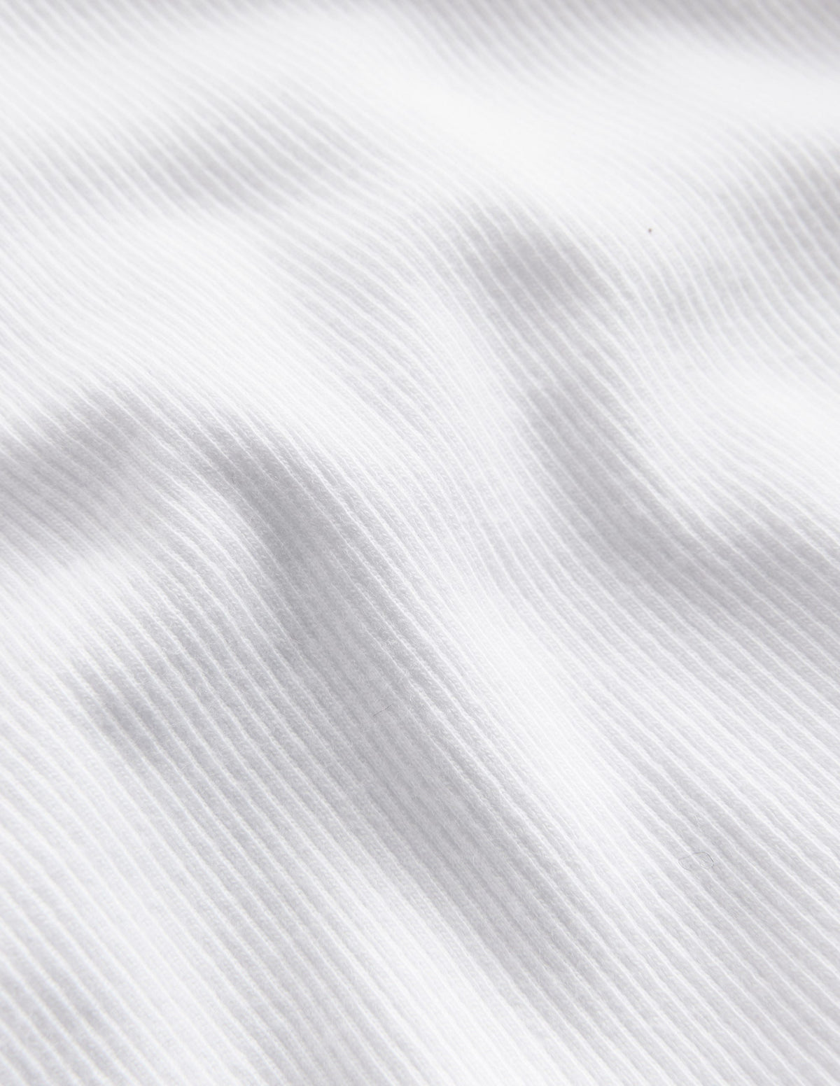 Geripptes Kurzarm-T-Shirt-Weiß-3