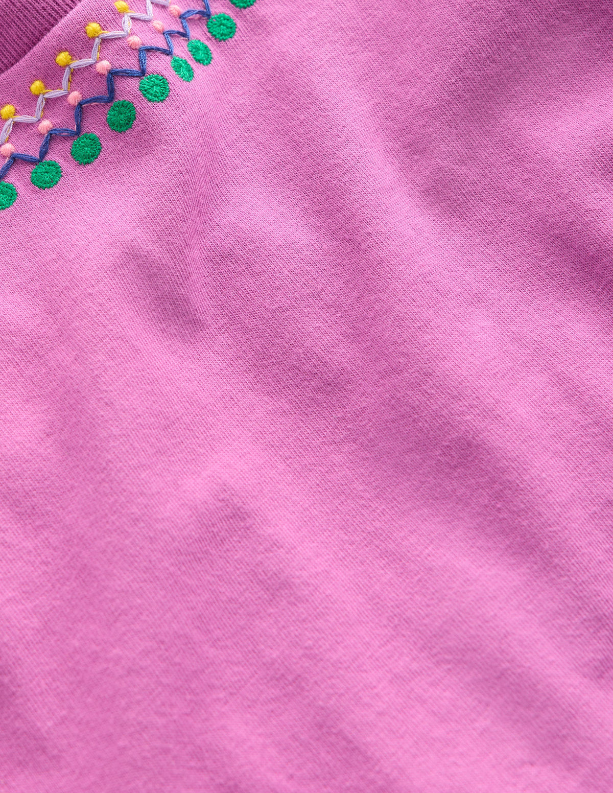 Lockeres T-Shirt mit Stickerei-Strahlendes Orchideenlila-3