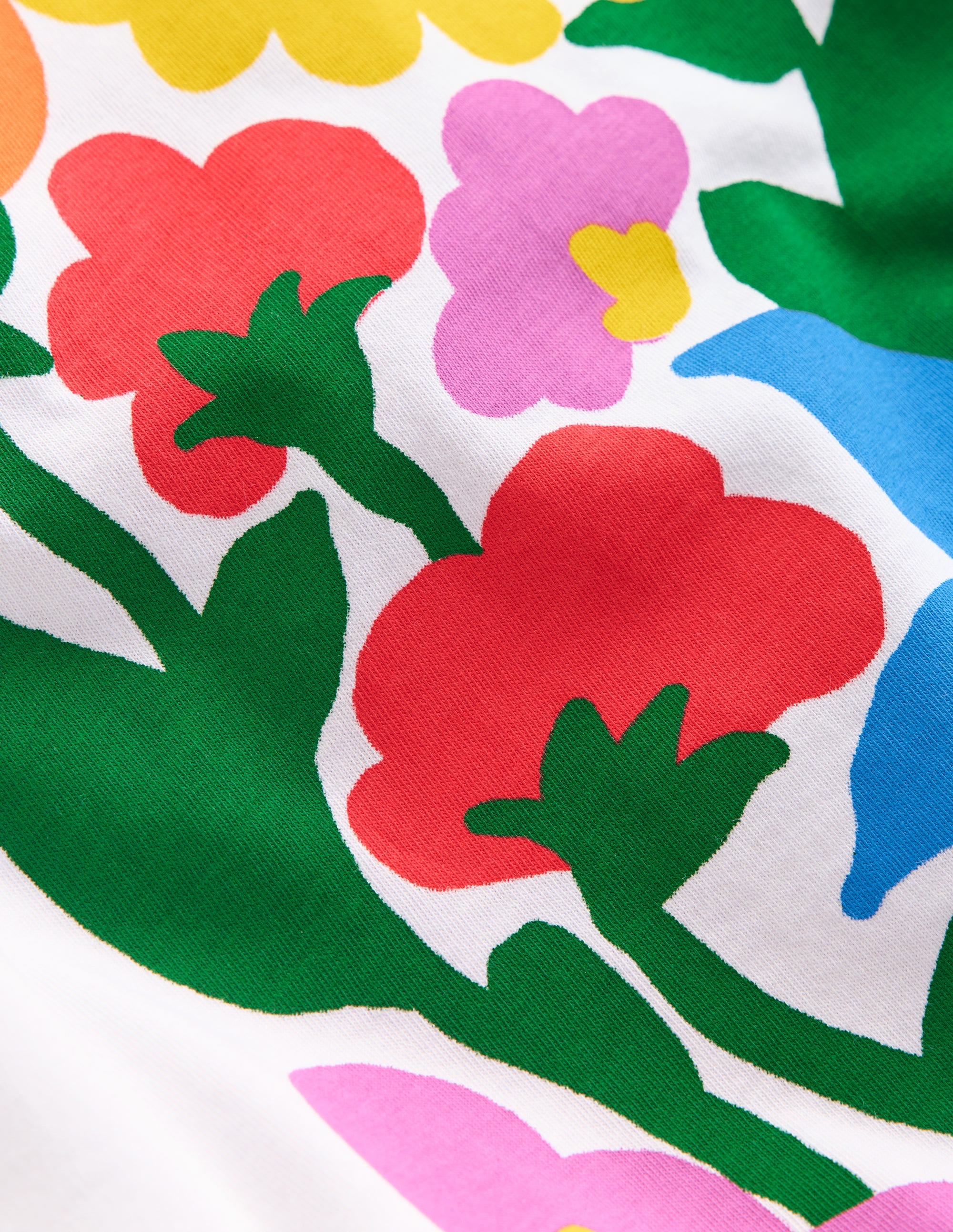 T-Shirt mit Druck-Weiß Blumen - Image 3