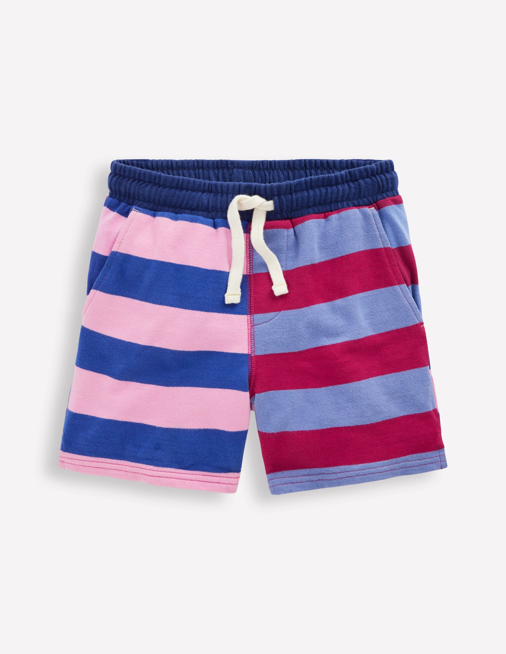 Bedruckte Jerseyshorts-Bunt Kuddelmuddel-Streifen - Image 1