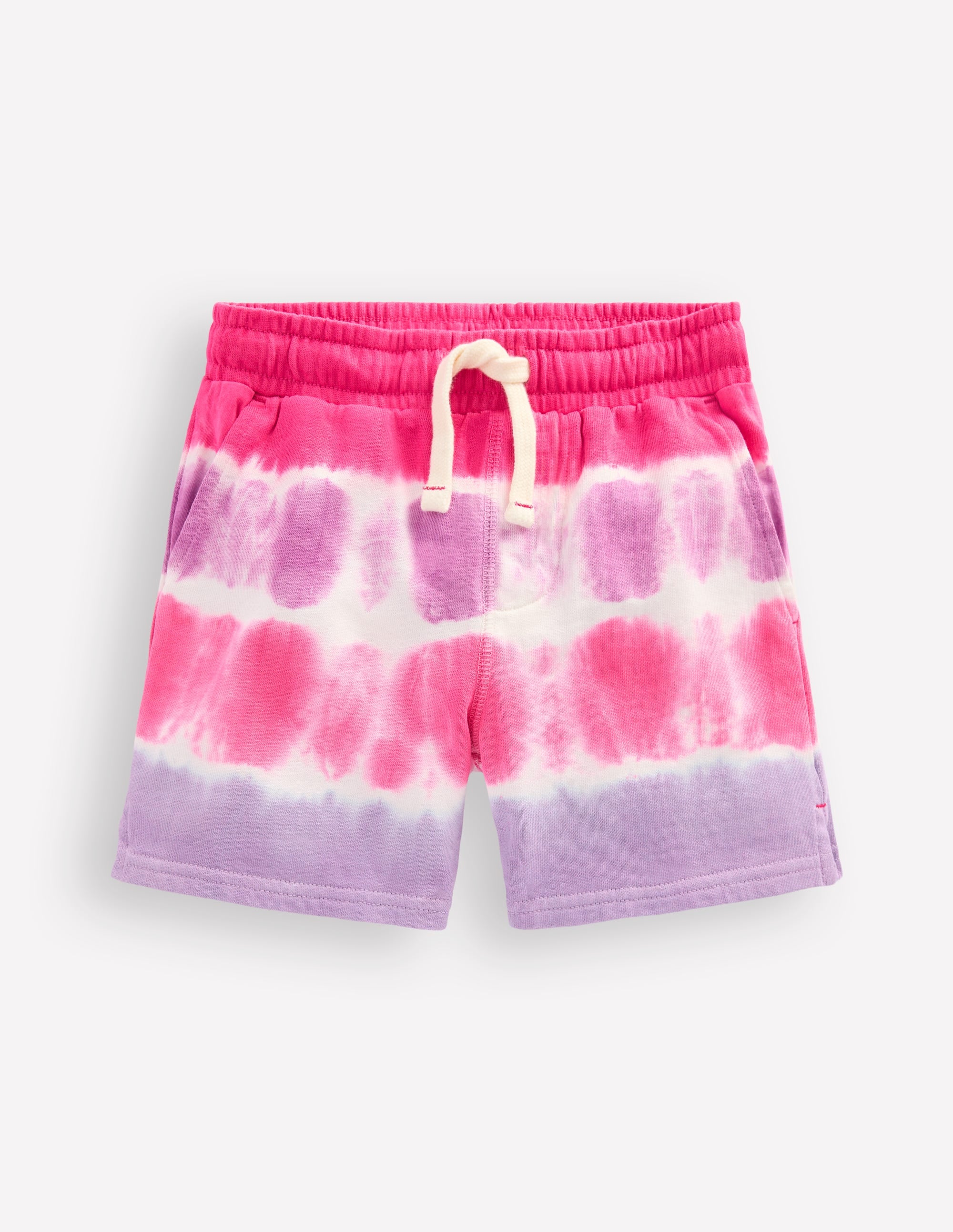 Bedruckte Jerseyshorts-Rosa, Batikmuster - Image 1