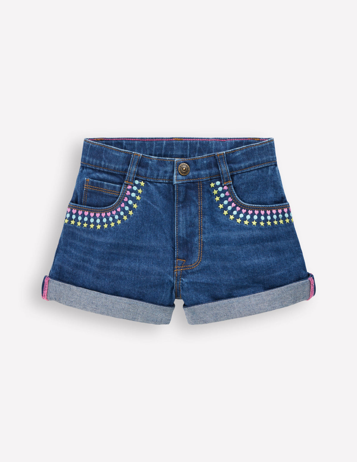 Jeansshorts-Medium Vintage Bestickt - Image 1