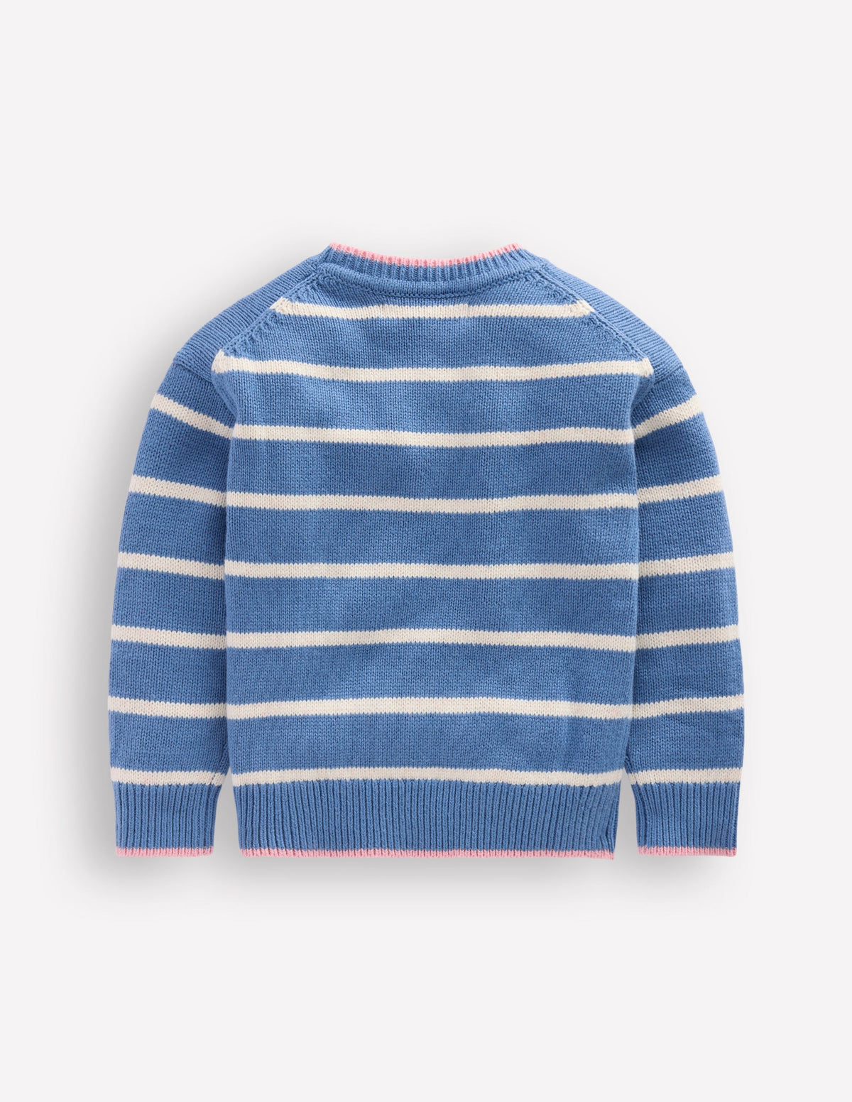 Pullover mit überschnittener Schulter-Silbersee Blau/Beige Meliert-4