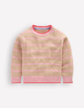 Pullover mit überschnittener Schulter-Chinchilla/Kirschblütenrosa