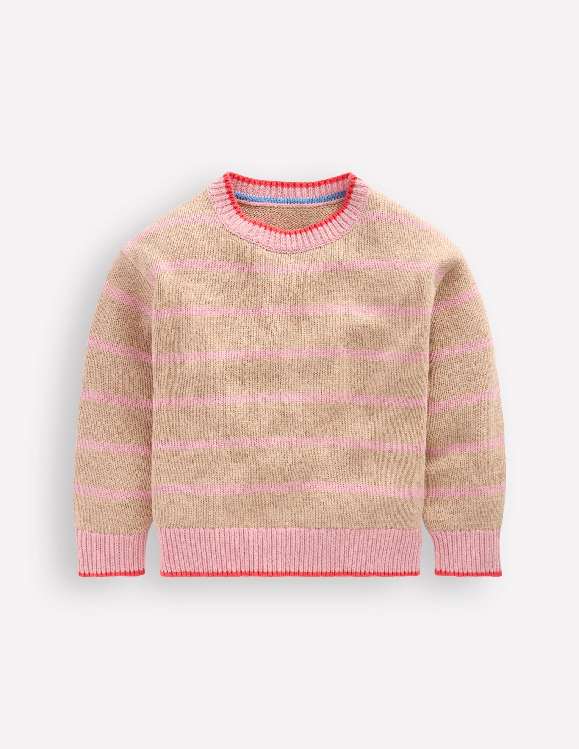 Pullover mit überschnittener Schulter-Chinchilla/Kirschblütenrosa-1