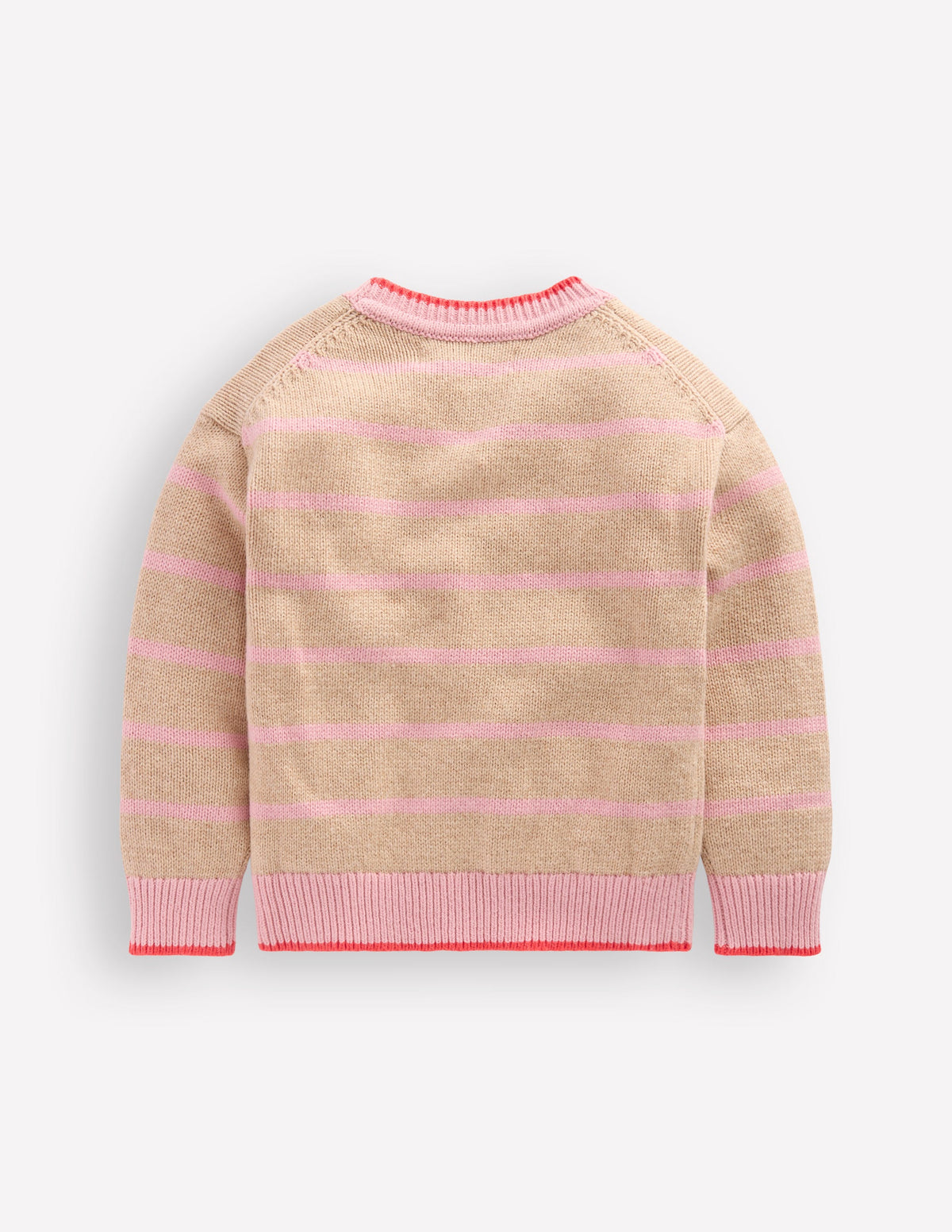 Pullover mit überschnittener Schulter-Chinchilla/Kirschblütenrosa-2