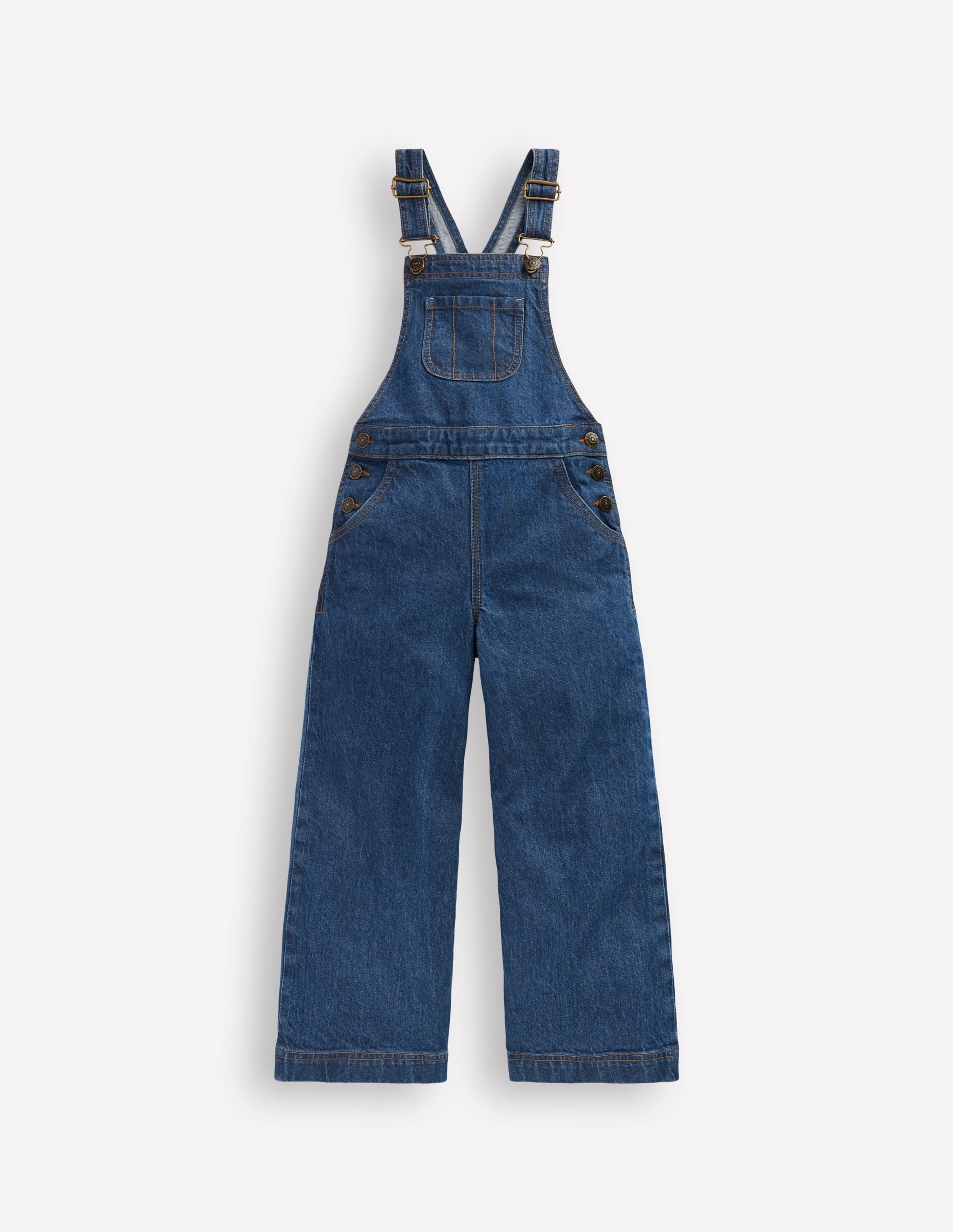 Wide Leg Dungaree-Denim - Image 1