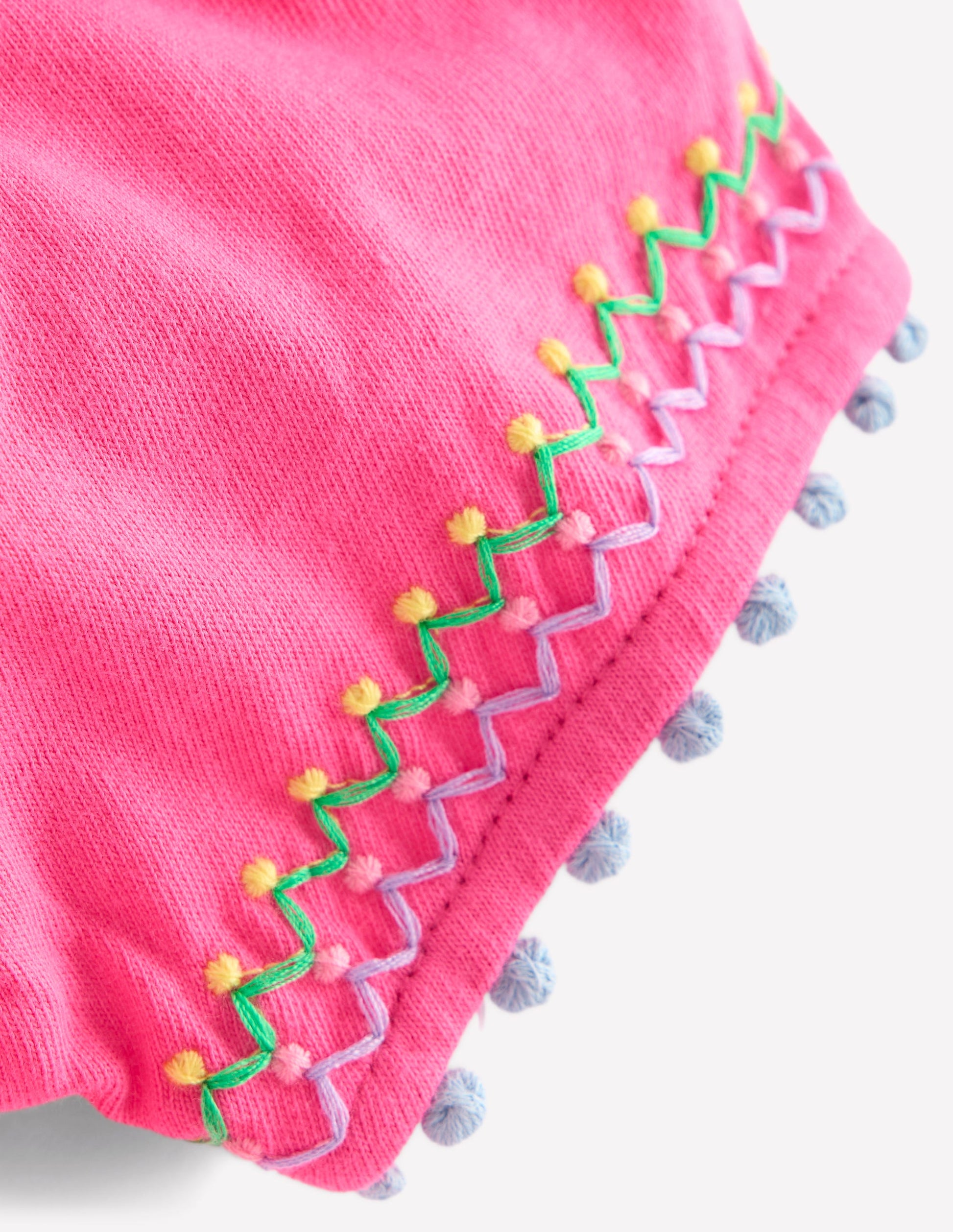 T-Shirt mit Puffärmeln-Flamingorosa-3