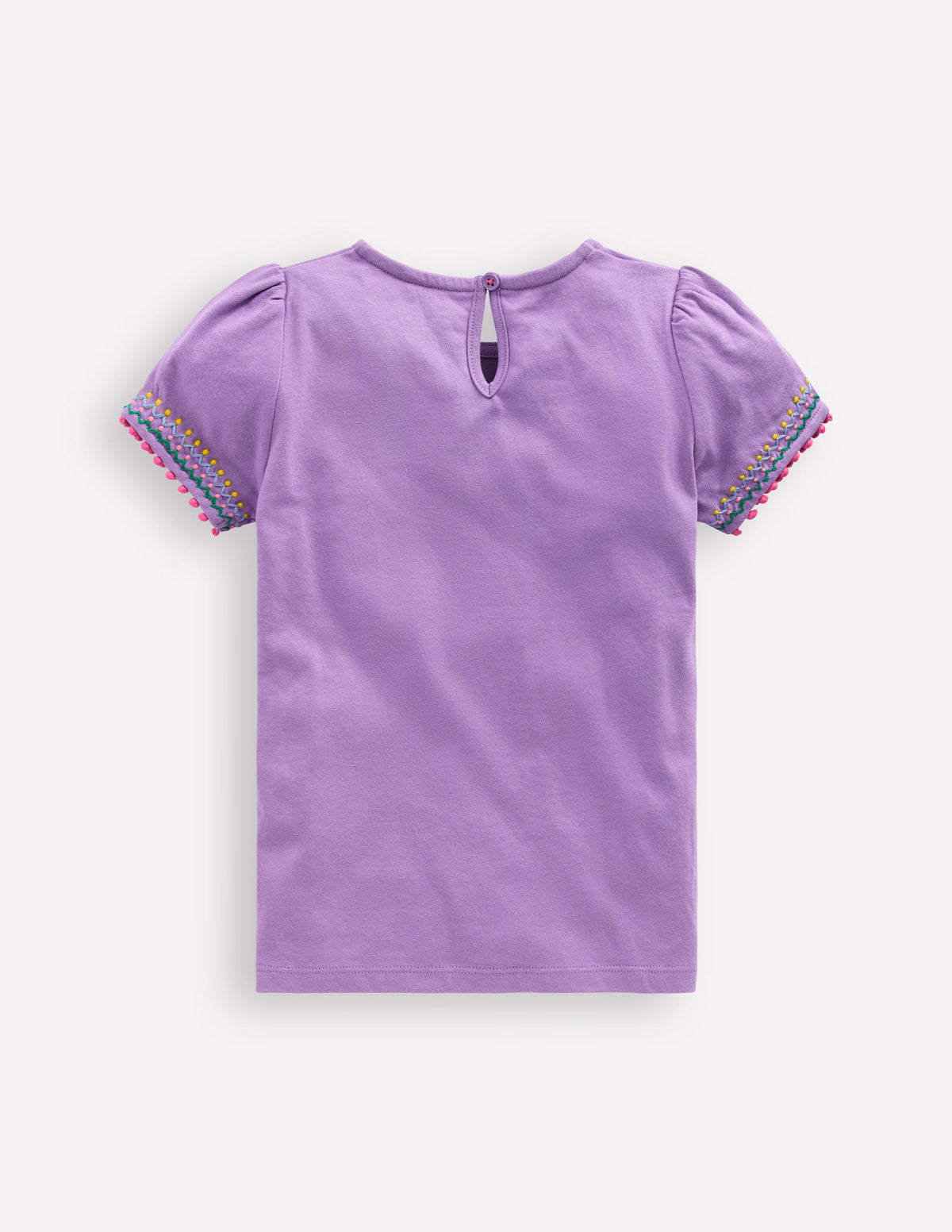T-Shirt mit Puffärmeln-Asternlila - Image 2