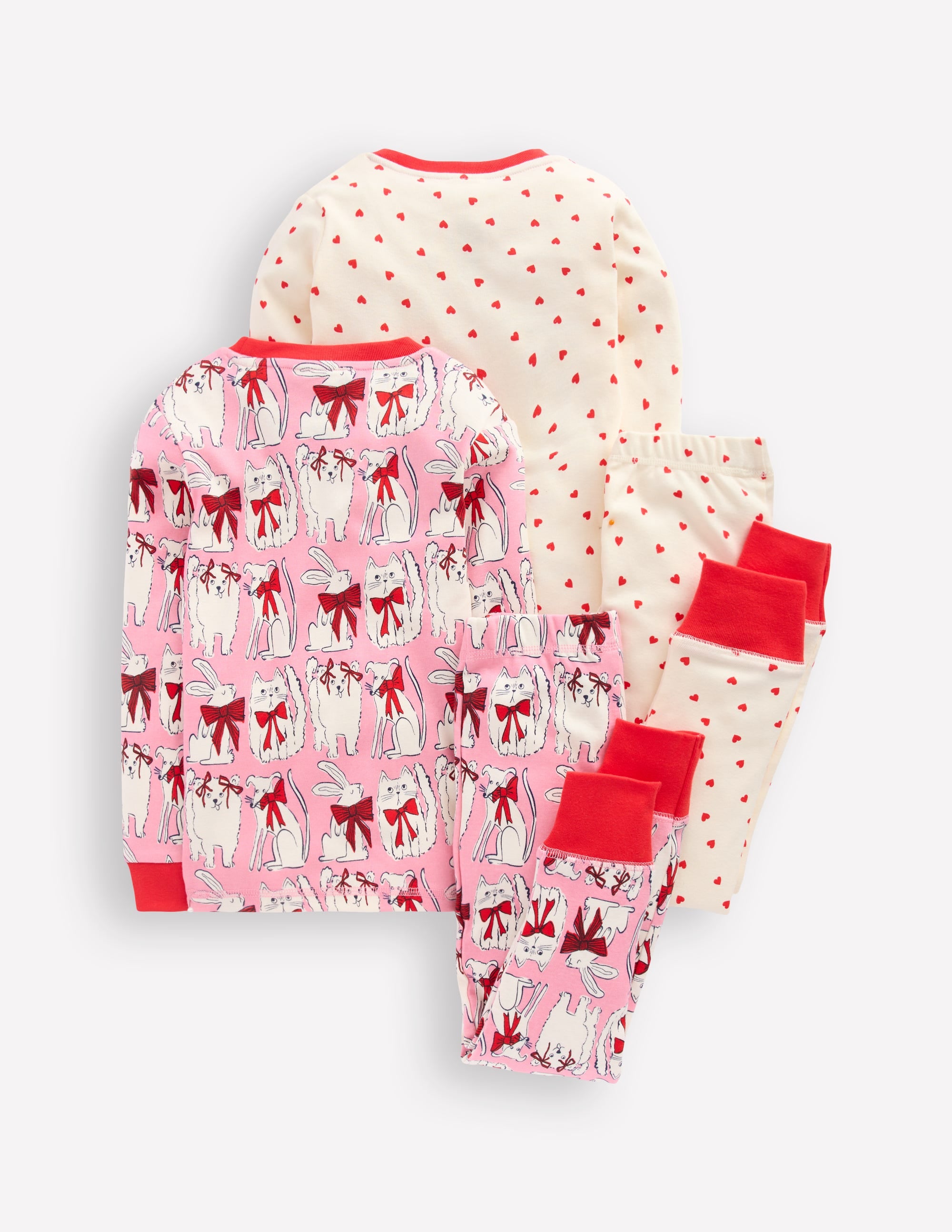 Twin Pack Snug Pyjamas-Bubblegum Pink Favourite Pets - Image 2
