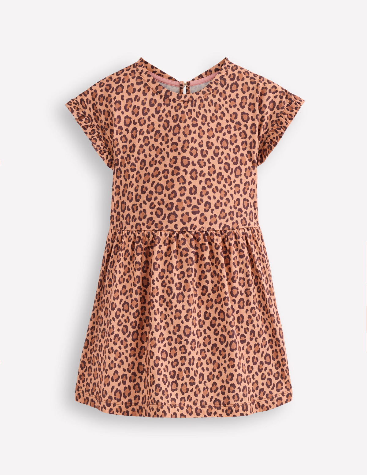 T-Shirt-Kleid aus Jersey-Mohair, Leopardenmuster-1