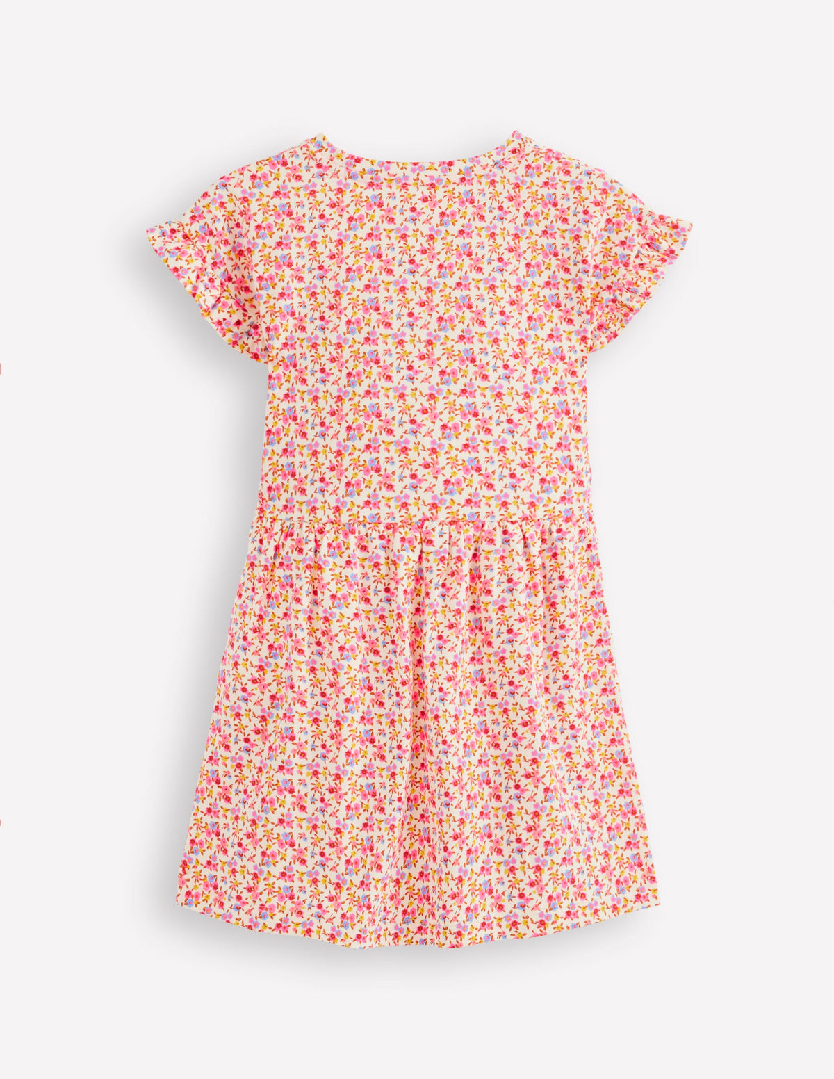 T-Shirt-Kleid aus Jersey-Filigranes Blumenmuster - Image 2