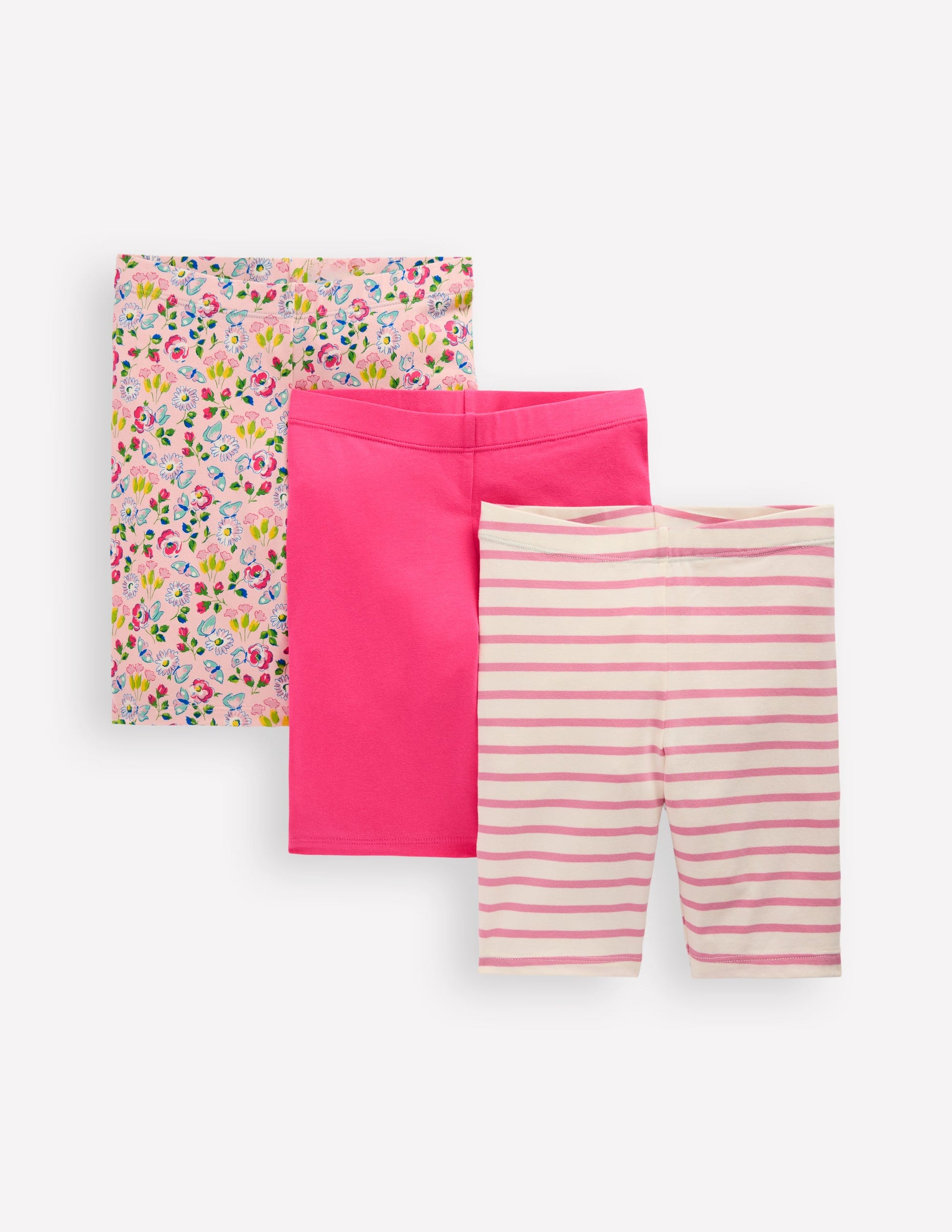 3-pack Cycling Shorts-Chalk Pink Spring Garden-1