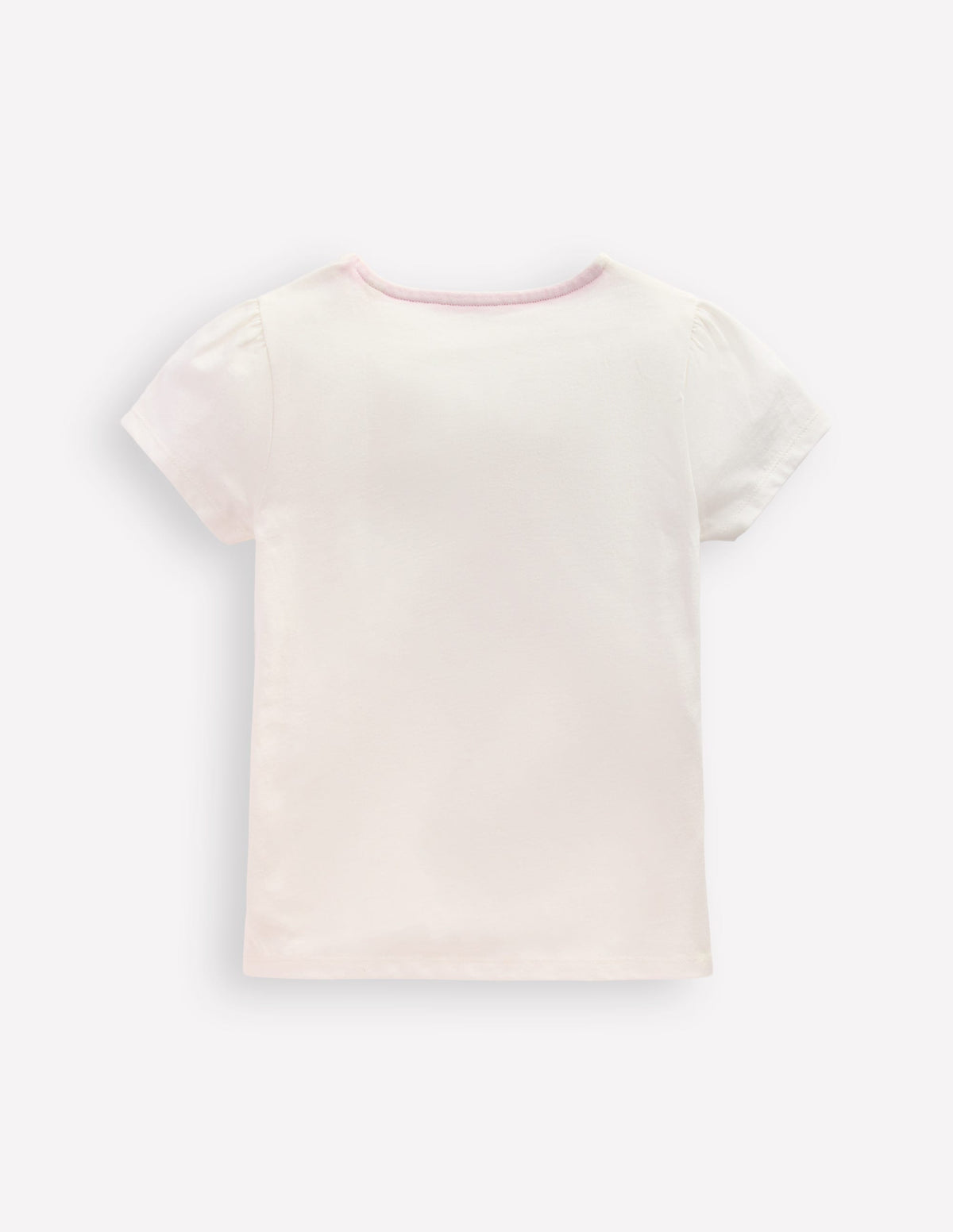 Puff Sleeve Superstitch Top-Coconut Milk Strawberry-2