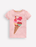 Puff Sleeve Superstitch Top-Lotus Ice Cream