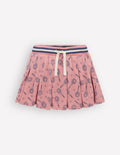 Plissierter Jersey-Skort-Rosa Tennis