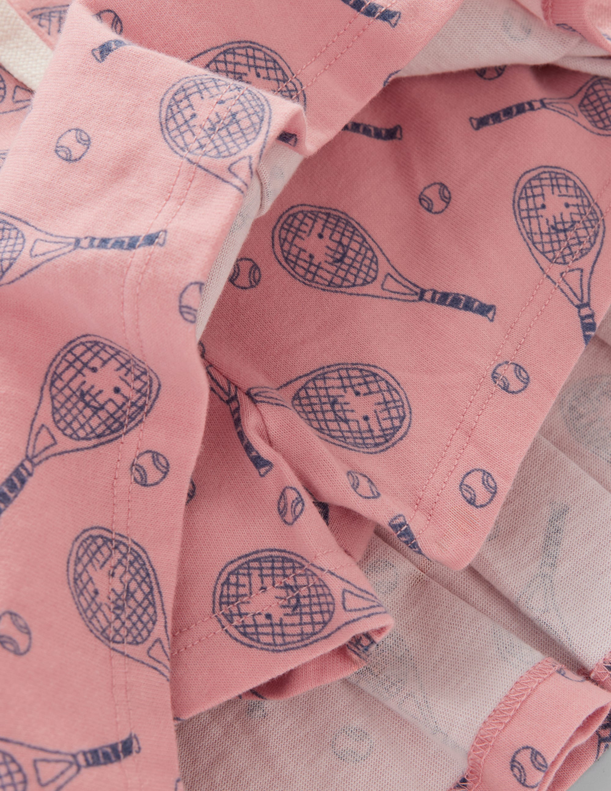 Plissierter Jersey-Skort-Rosa Tennis - Image 3
