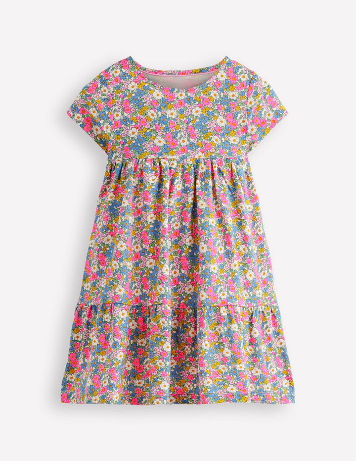 Robe tournoyante Ariel en jersey-Motif petites fleurs