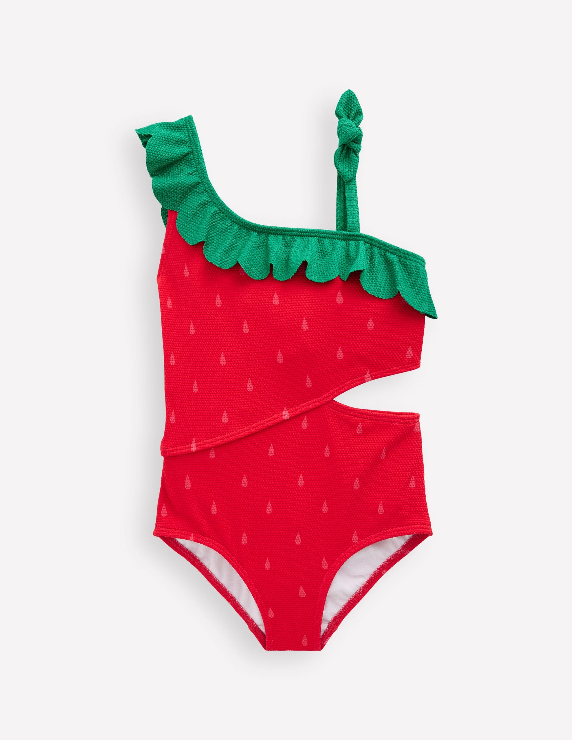Lettice Cut Out Swimsuit-Strawberry-2