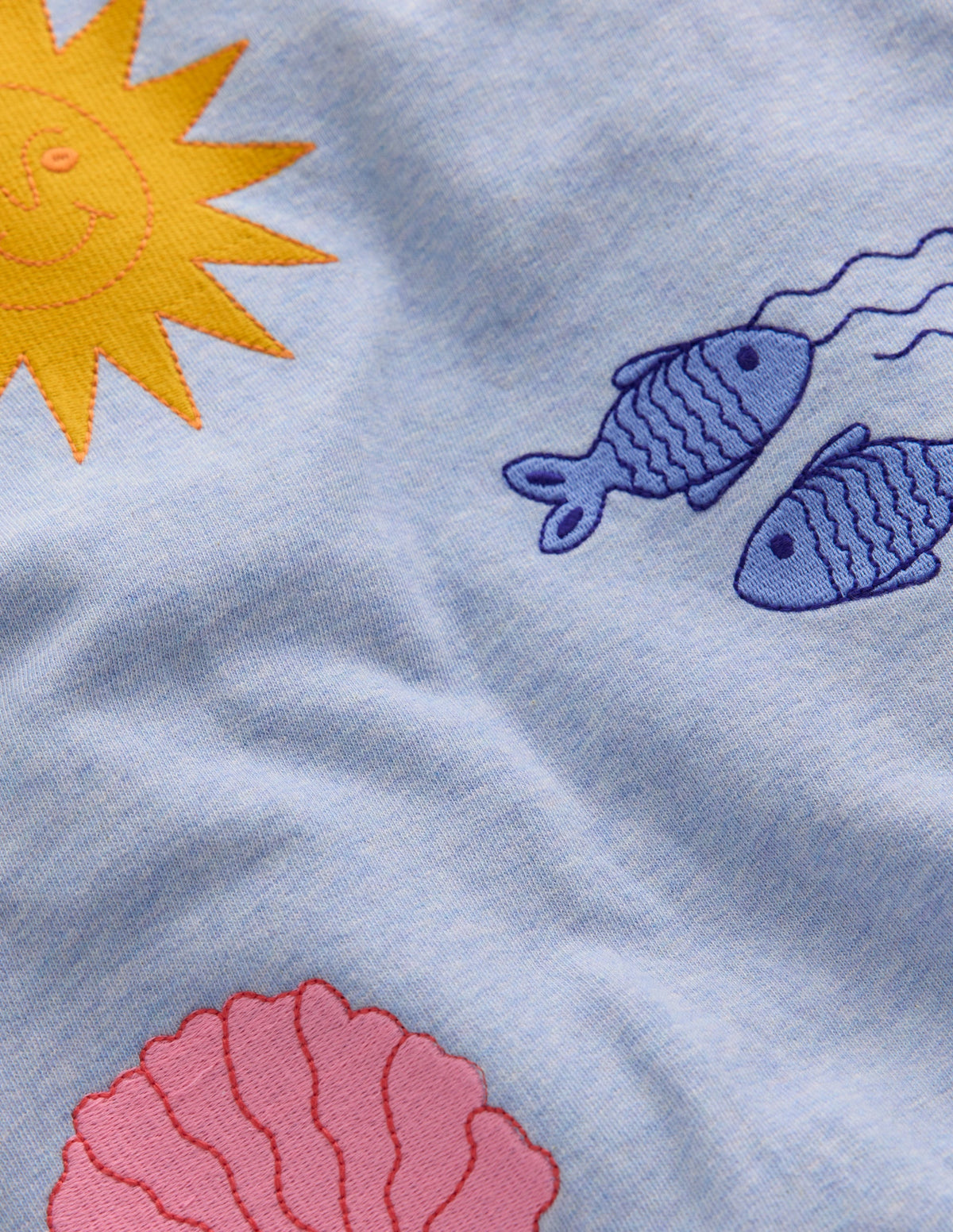 Bobbie Sweatshirt mit Applikation-Blau, Stickerei - Image 3
