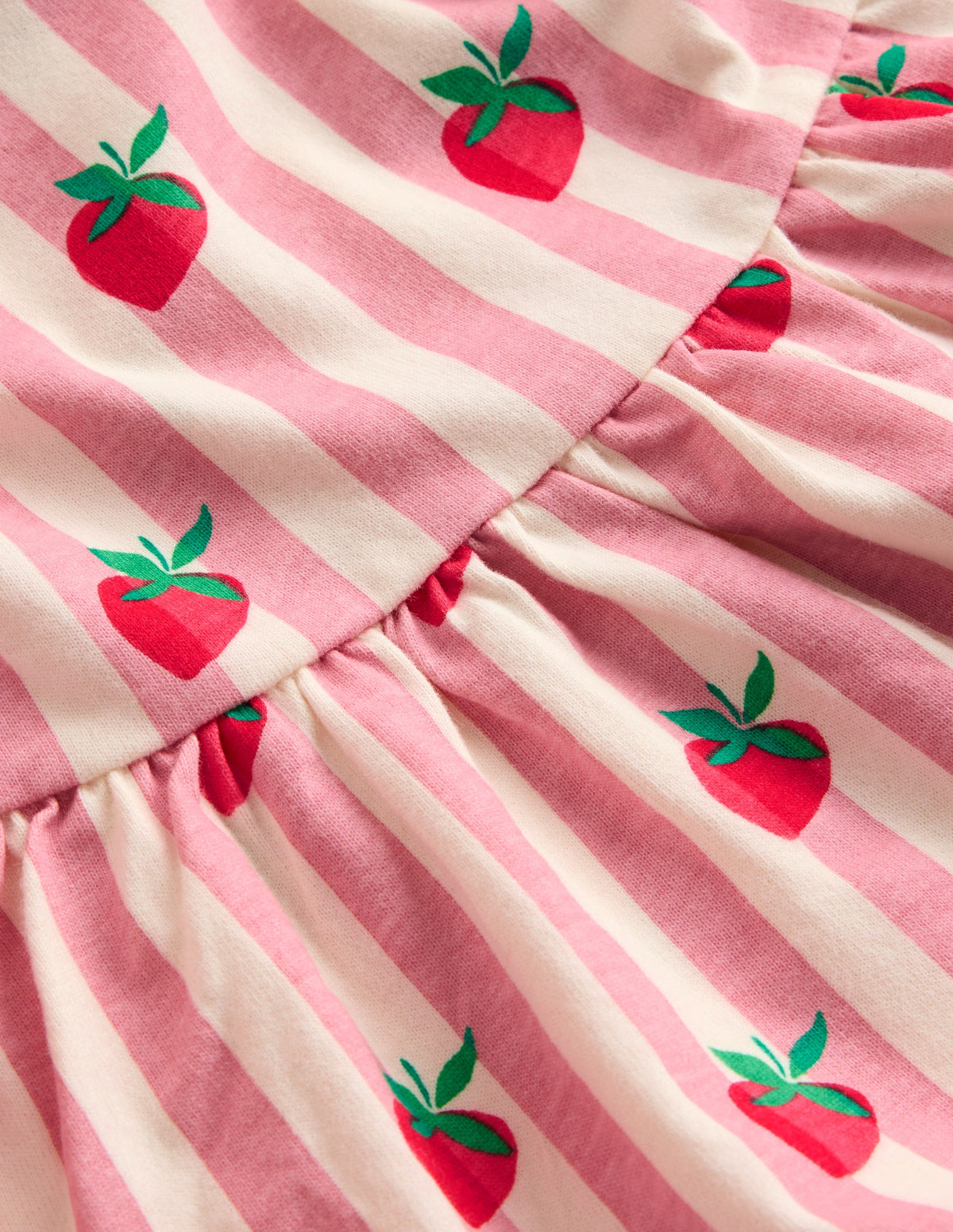 Ballerina-Jerseykleid-Mandelrosa Erdbeere Streifen-3