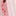 Rippstrick-Kleid mit Ballonsaum-Drillich Streifen Erdbeere