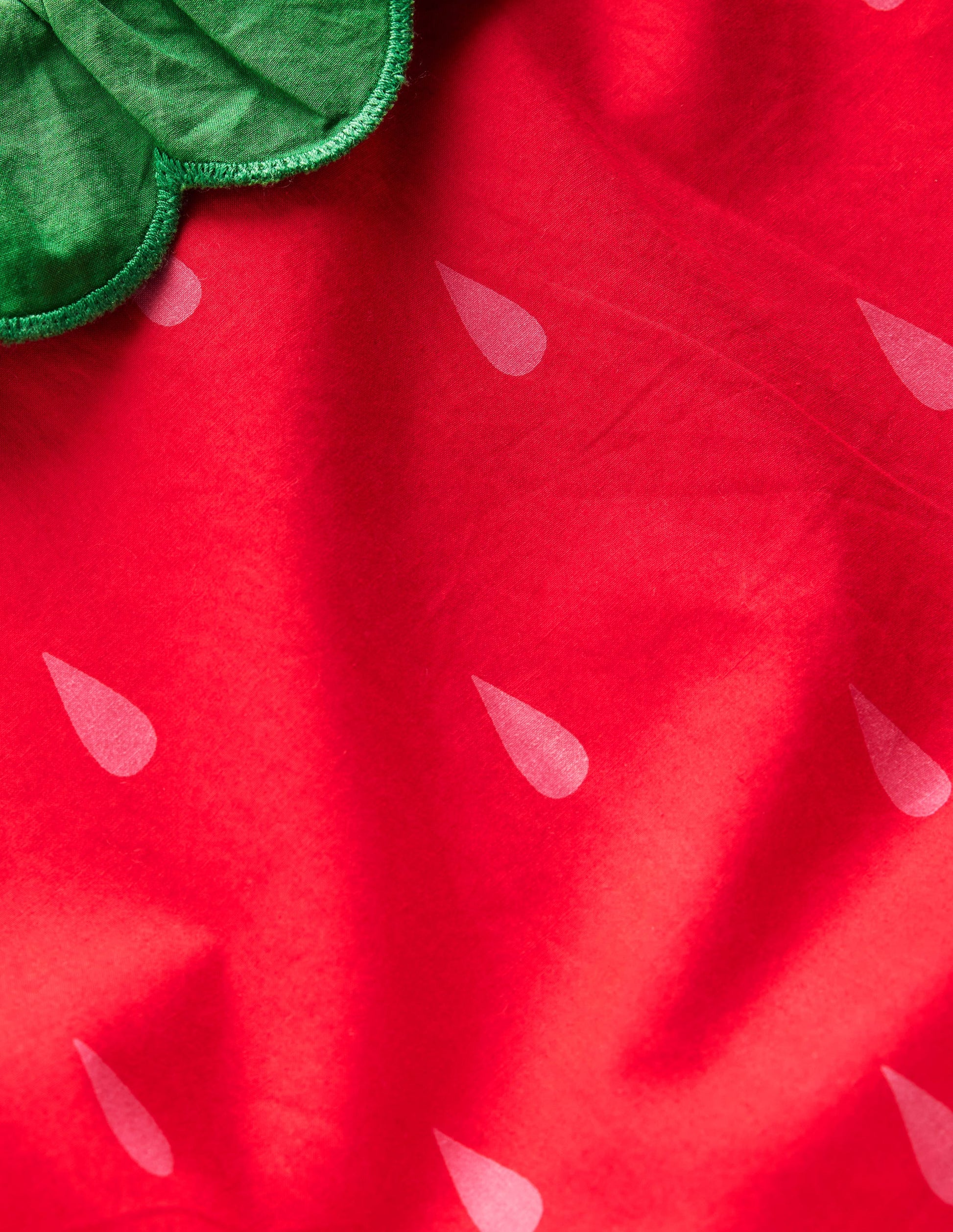 Kleid mit Ballonsaum-Mohnblumenrot Erdbeere-3